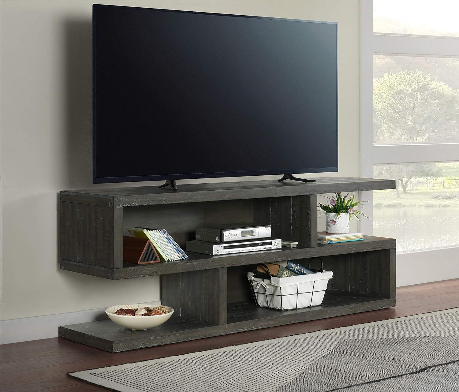 Lexington 70" Solid Wood TV Stand Dark Mocha Brown - Martin Svensson Home