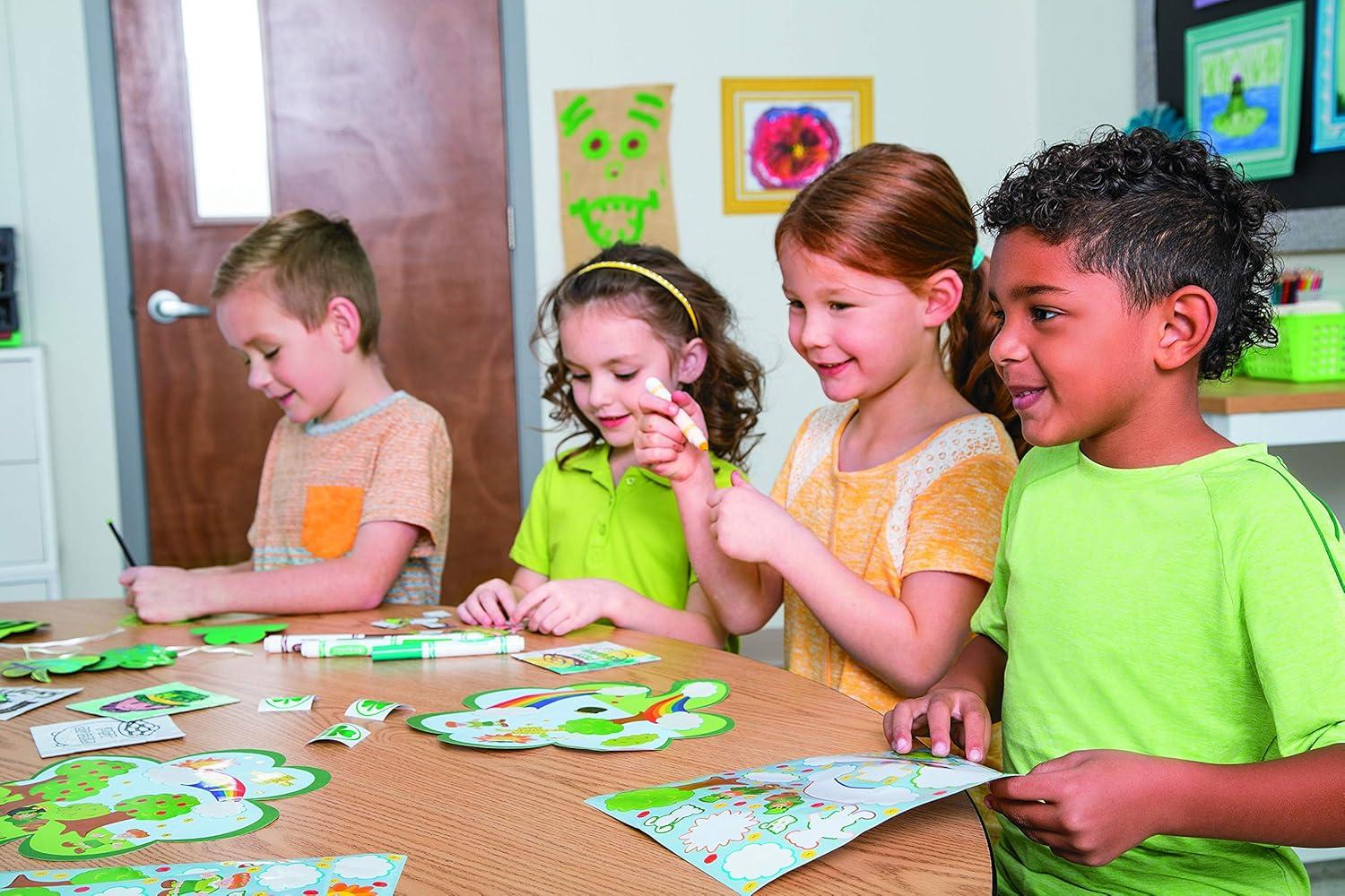 Shamrock St. Patrick'S Day Sticker Scene - Stationery - 12 Pieces