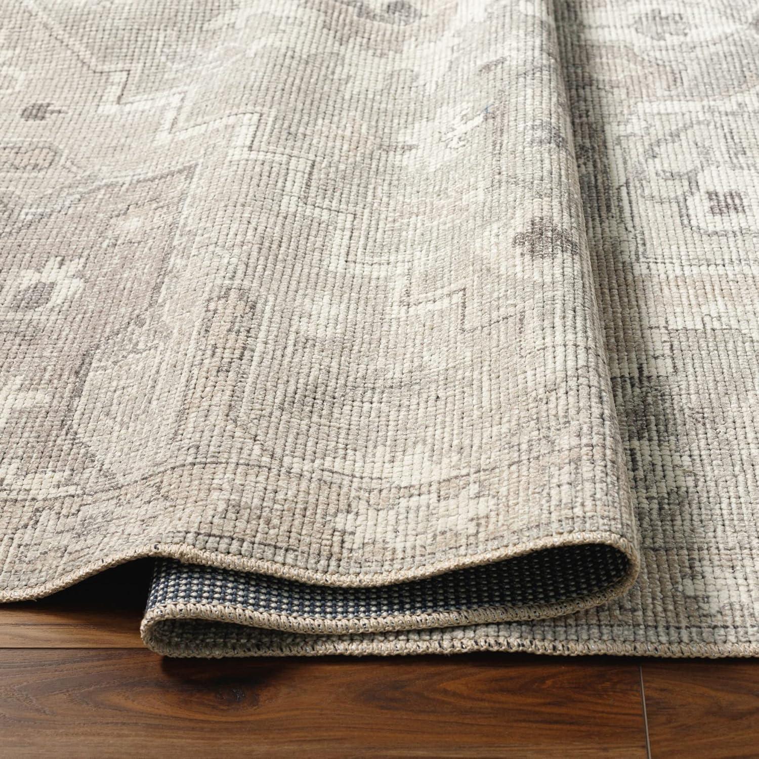 Becki Owens x Livabliss Elle Oriental Light Gray/Beige Area Rug