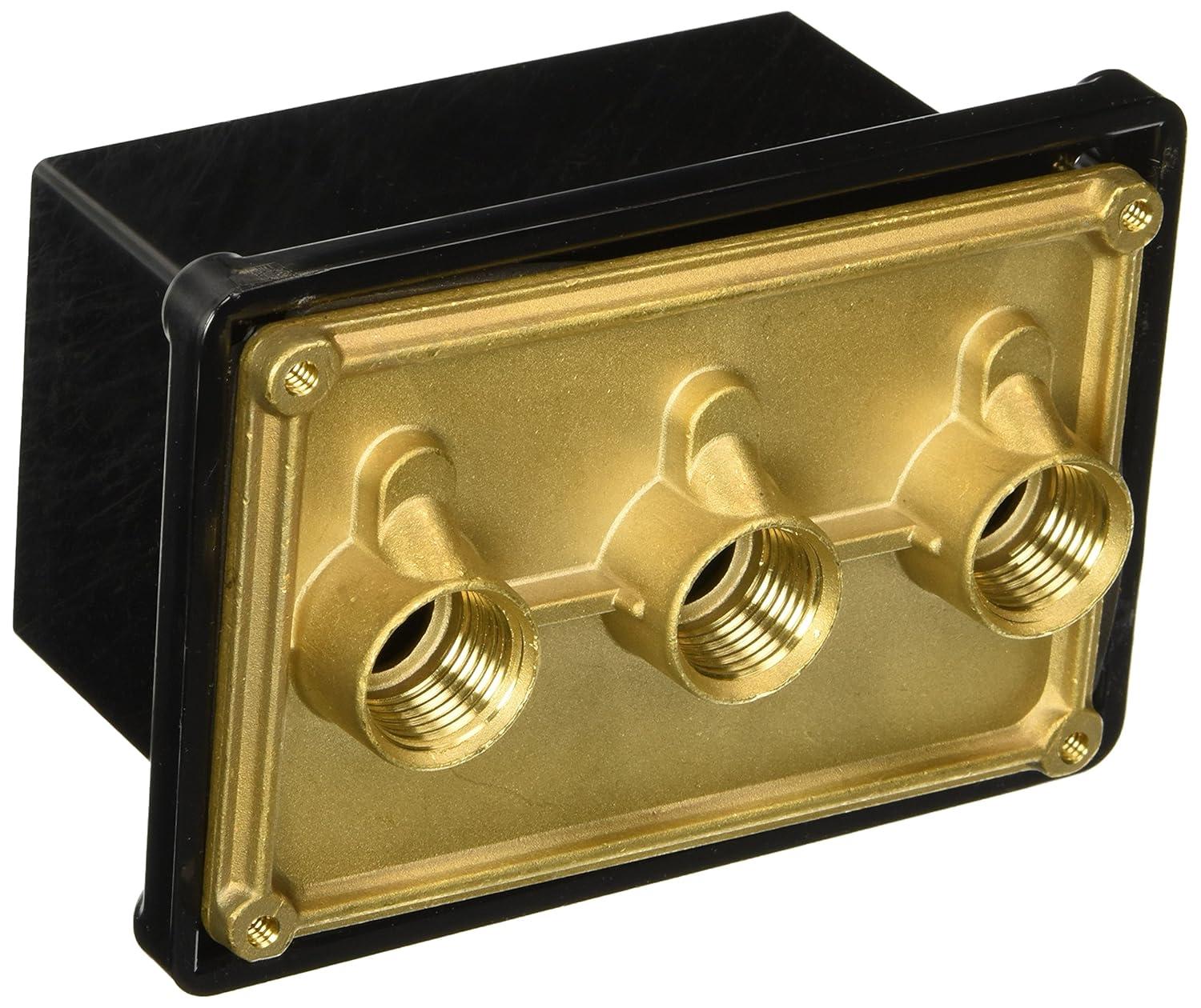 Pentair Junction Box Lexan 3 1-2in. Ports Black 78310500