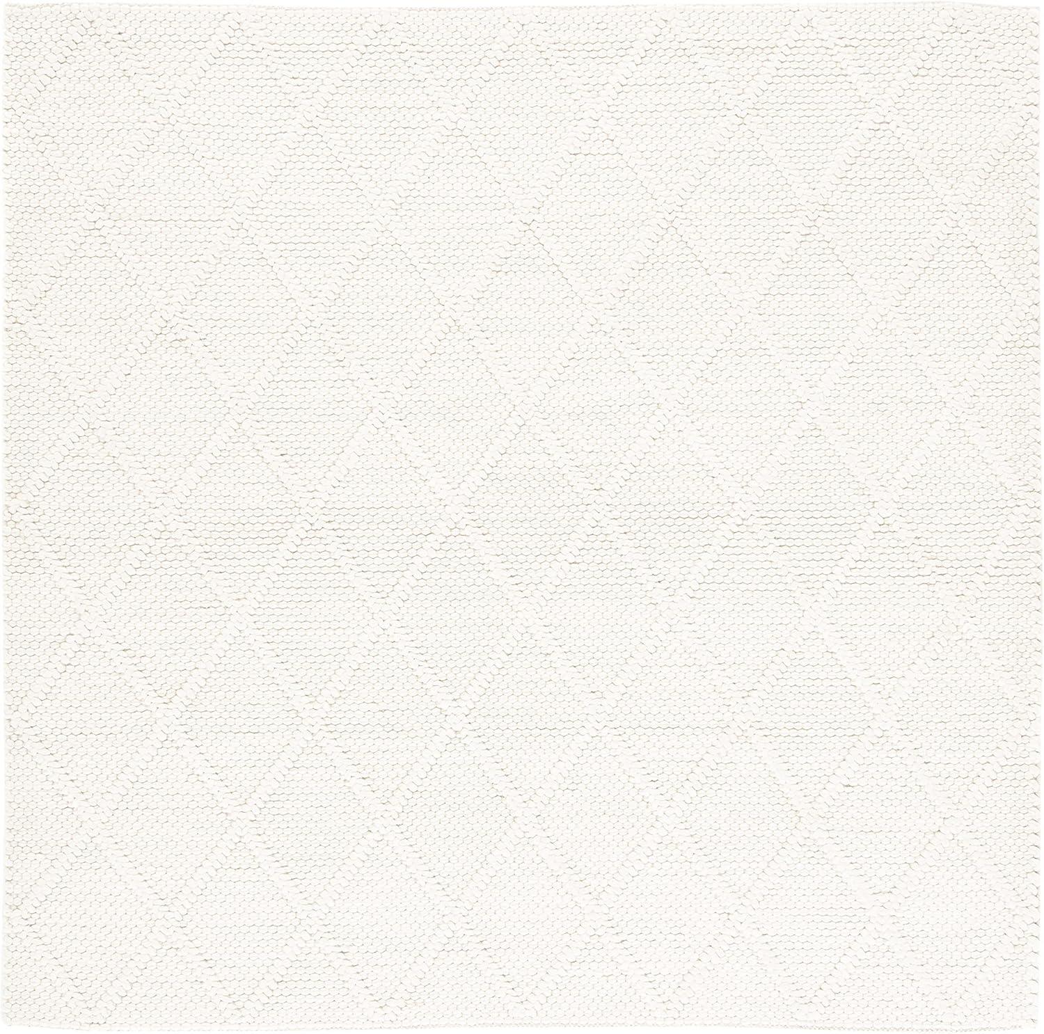 SAFAVIEH Natura Tracery Geometric Area Rug, Ivory, 4' x 4' Square