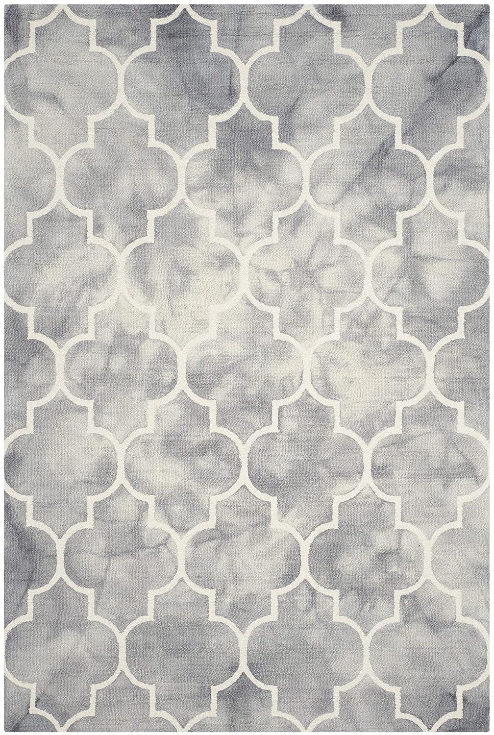 Dip Dye DDY535 Hand Tufted Area Rug - Grey/Ivory - 6'x9' - Safavieh.
