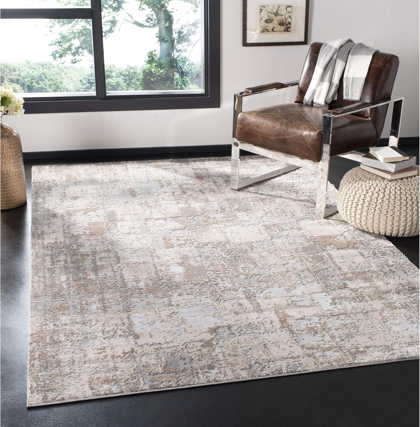 Invista INV435 Power Loomed Area Rug - Cream/Beige - 8'x10' - Safavieh