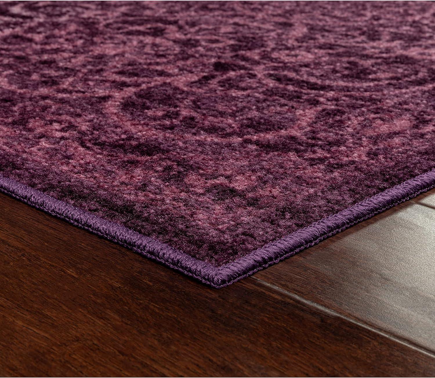 Dreyfuss Oriental Intense Purple Area Rug