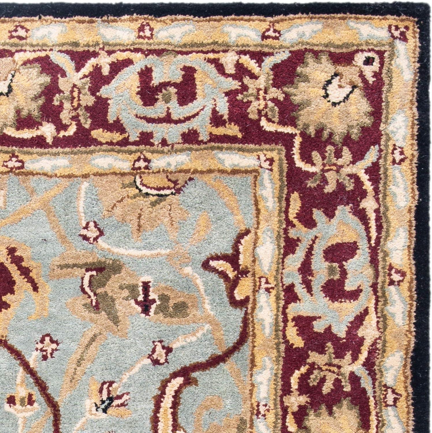 Heritage HG794 Hand Tufted Area Rug - Light Blue/Red - 6'x9' - Safavieh.