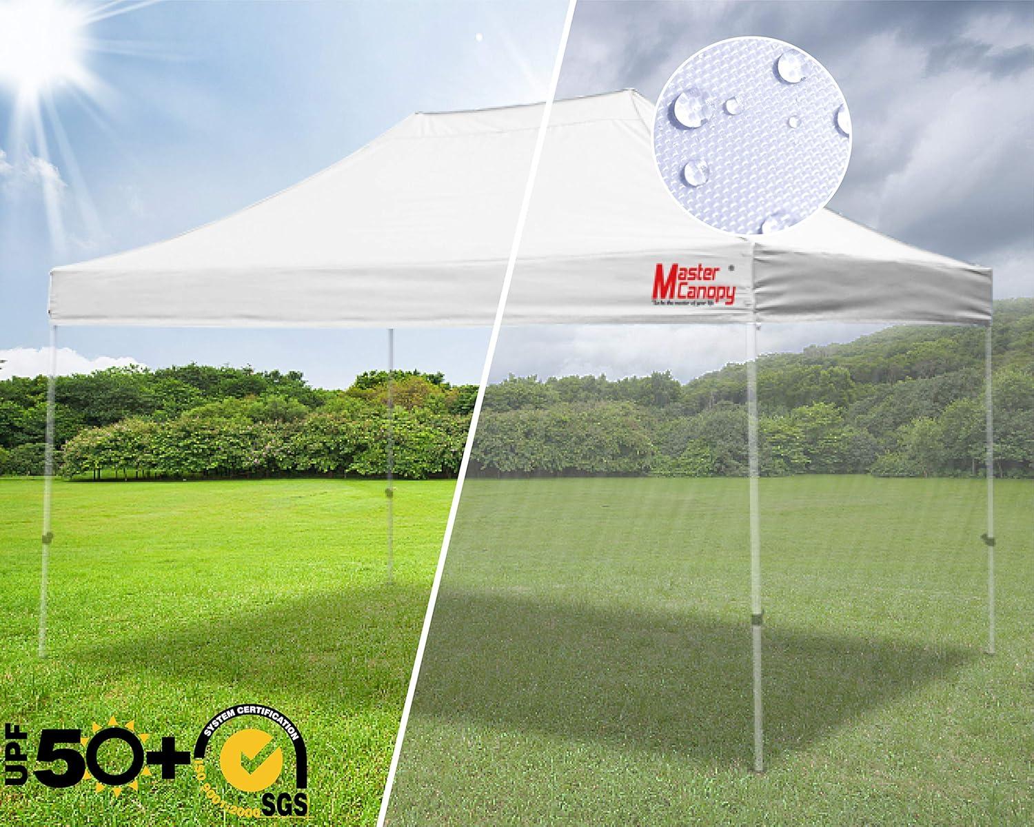 MASTERCANOPY Replacement Pop Up Canopy Top (10x15, White)