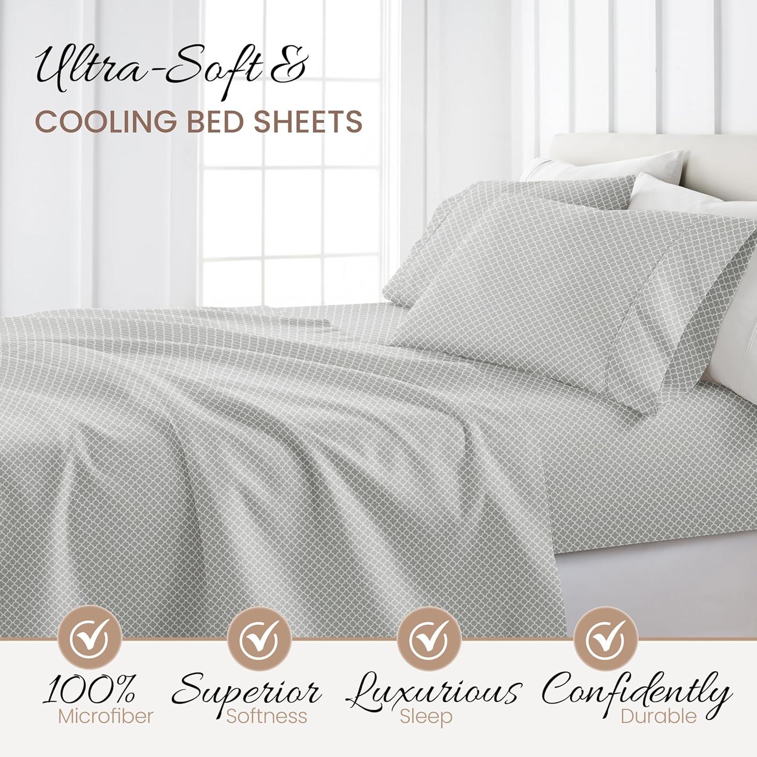 Simply Soft™ Microfiber Geometric Sheet Set