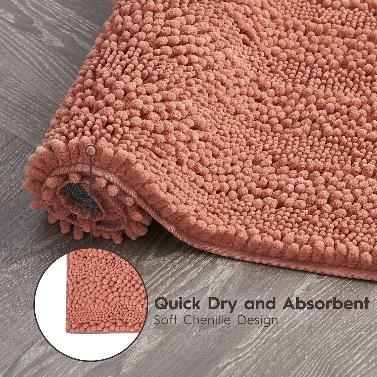 Laura Ashley Astor Chenille Non-Slip Bath Mat