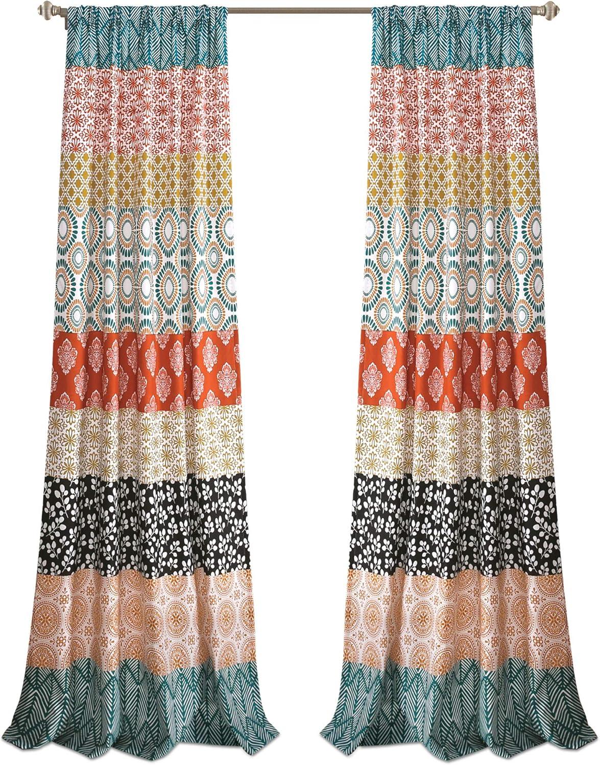 Lush Decor Bohemian Semi-Sheer Curtain Panel