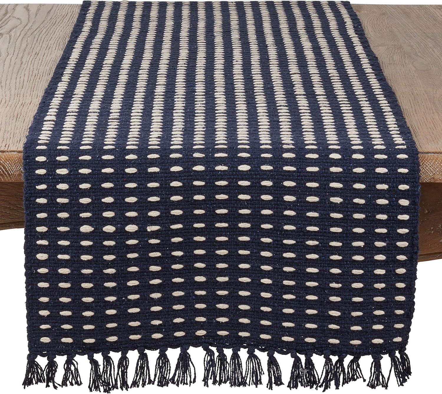 Saro Lifestyle Dashed Woven Design Runner