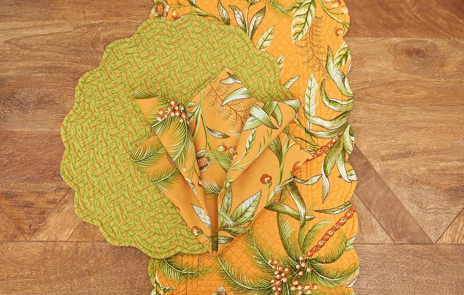 C&F Home Colonial Williamsburg 14" x 51" Barbados Sunset Table Runner