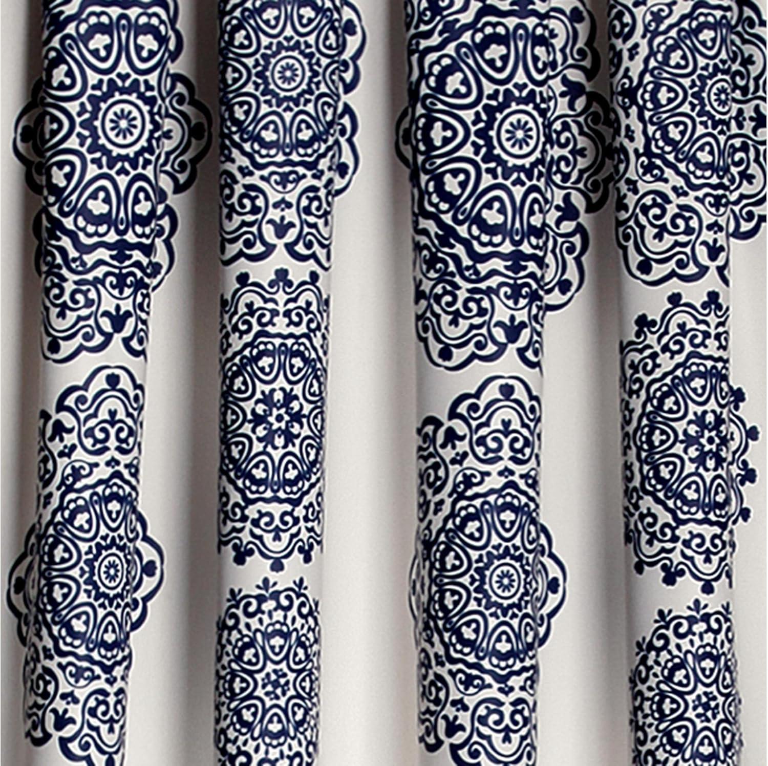 Lush Decor Synthetic Semi Sheer Sliding Panel Pair (Set of 2)