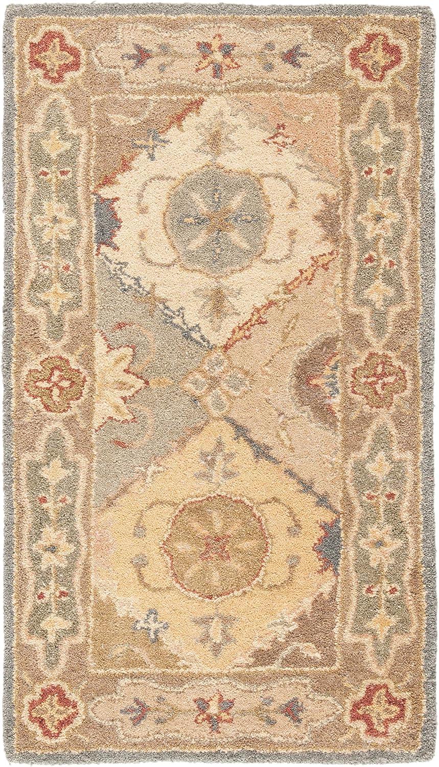 Antiquity AT316 Hand Tufted Accent Rug - Multi/Beige - 2'3"x4' - Safavieh.