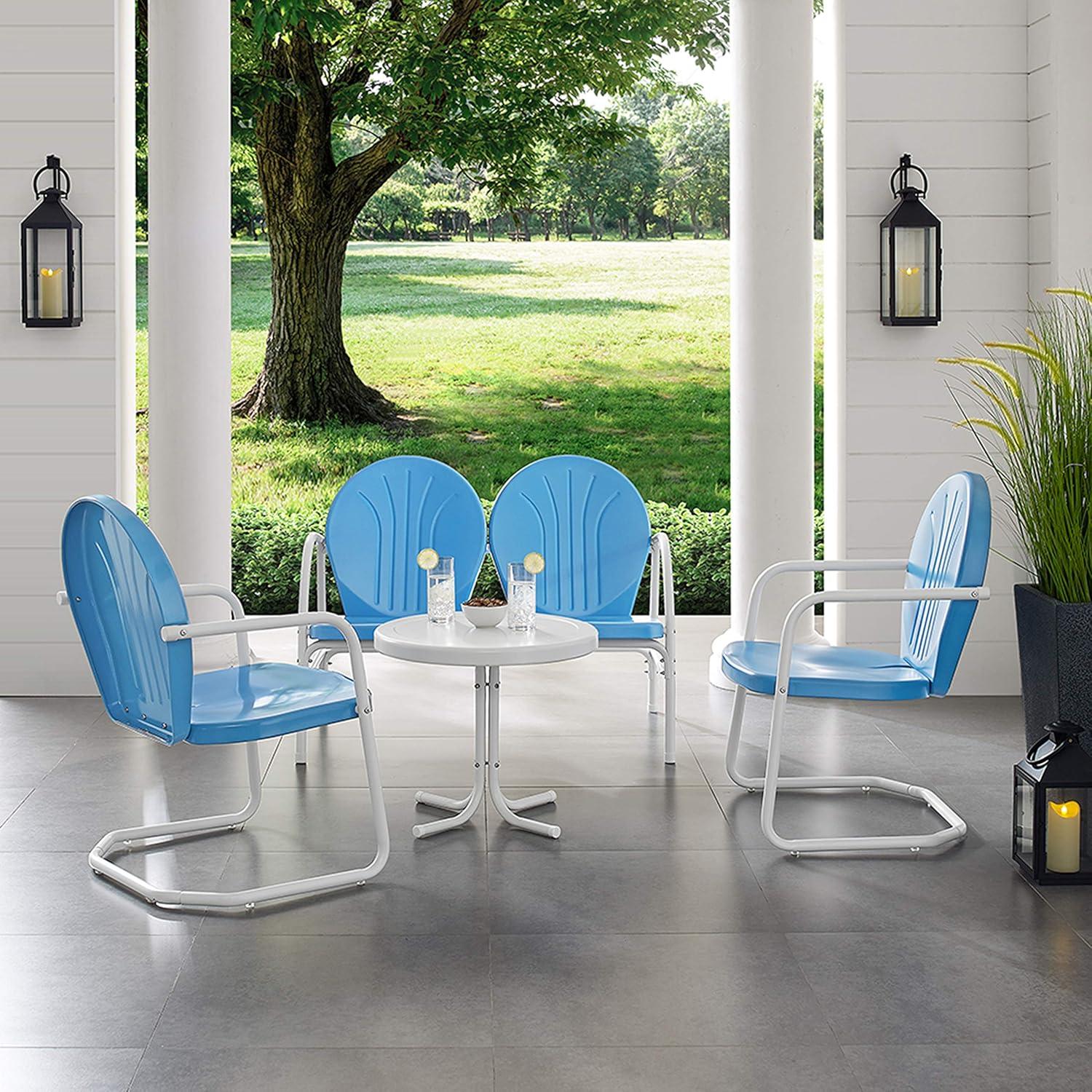 Griffith 4pc Outdoor Conversation Set - Sky Blue - Crosley