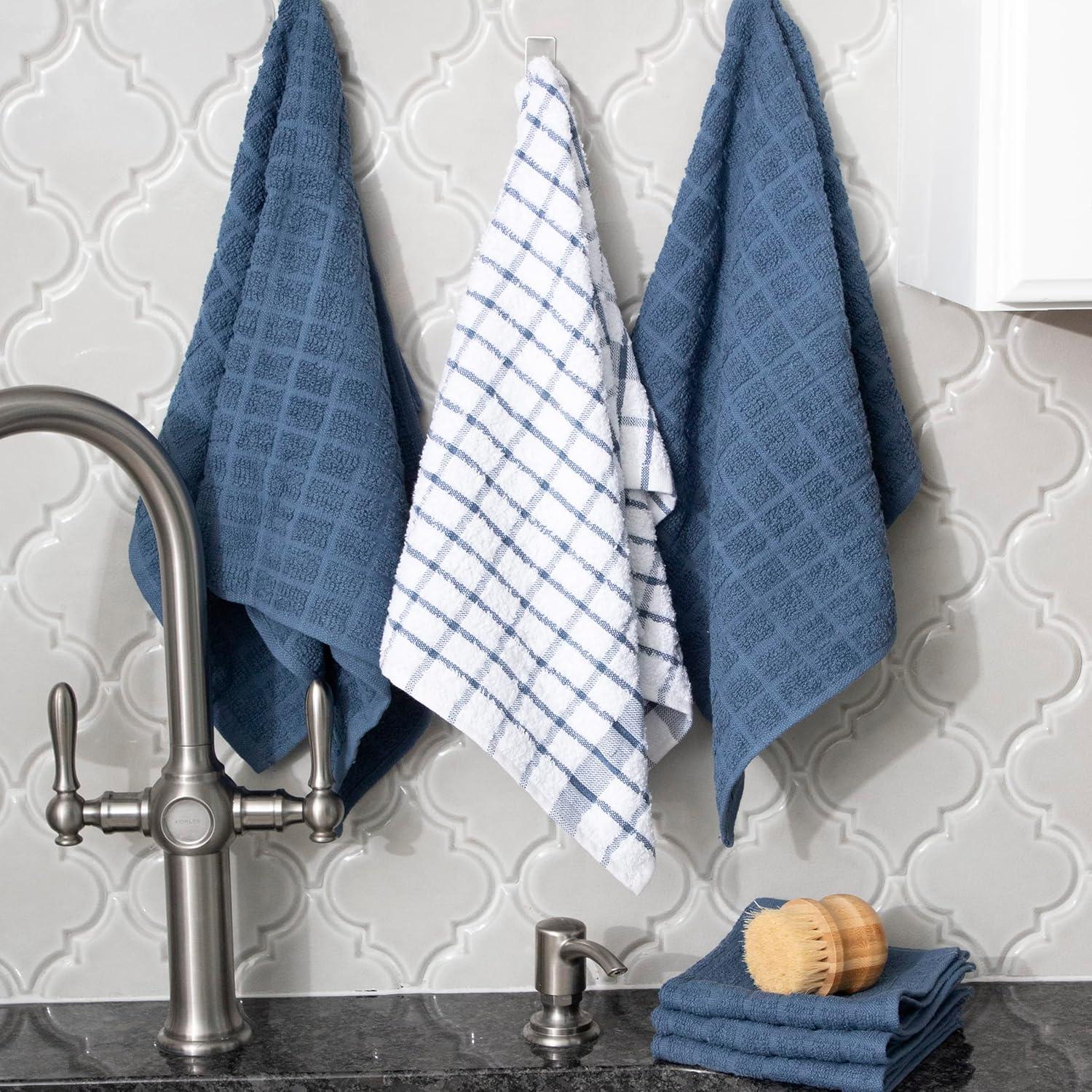 Cotton Plaid Kitchen Towel Linen Set