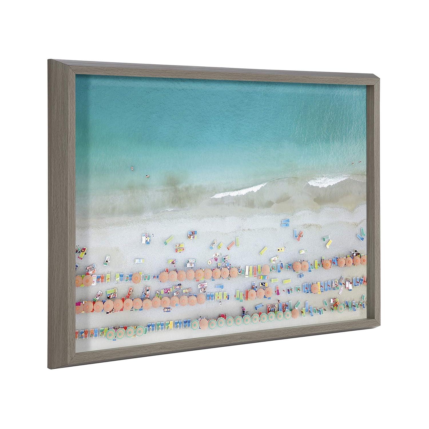 18" x 24" Blake Monterosso by Rachel Dowd Framed Printed Art Gray - Kate & Laurel All Things Decor: Modern Canvas, Polystyrene Frame