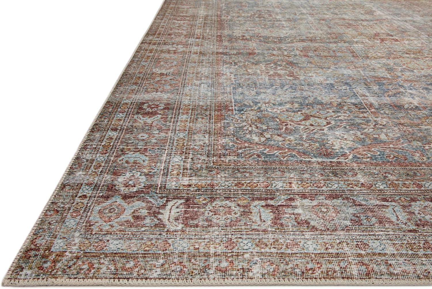 Chris Loves Julia x Loloi Jules Oriental Lagoon/Brick Area Rug