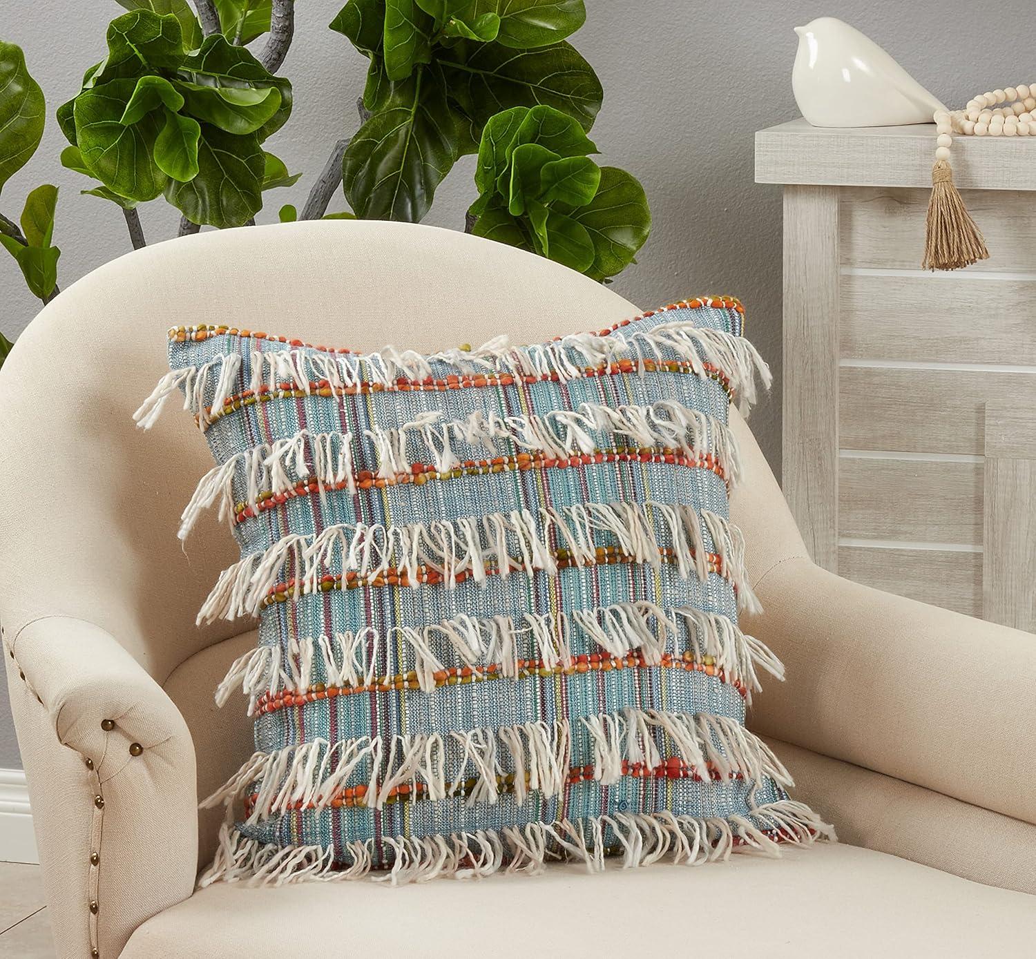 Drusilla Striped Cotton Pillow Cover