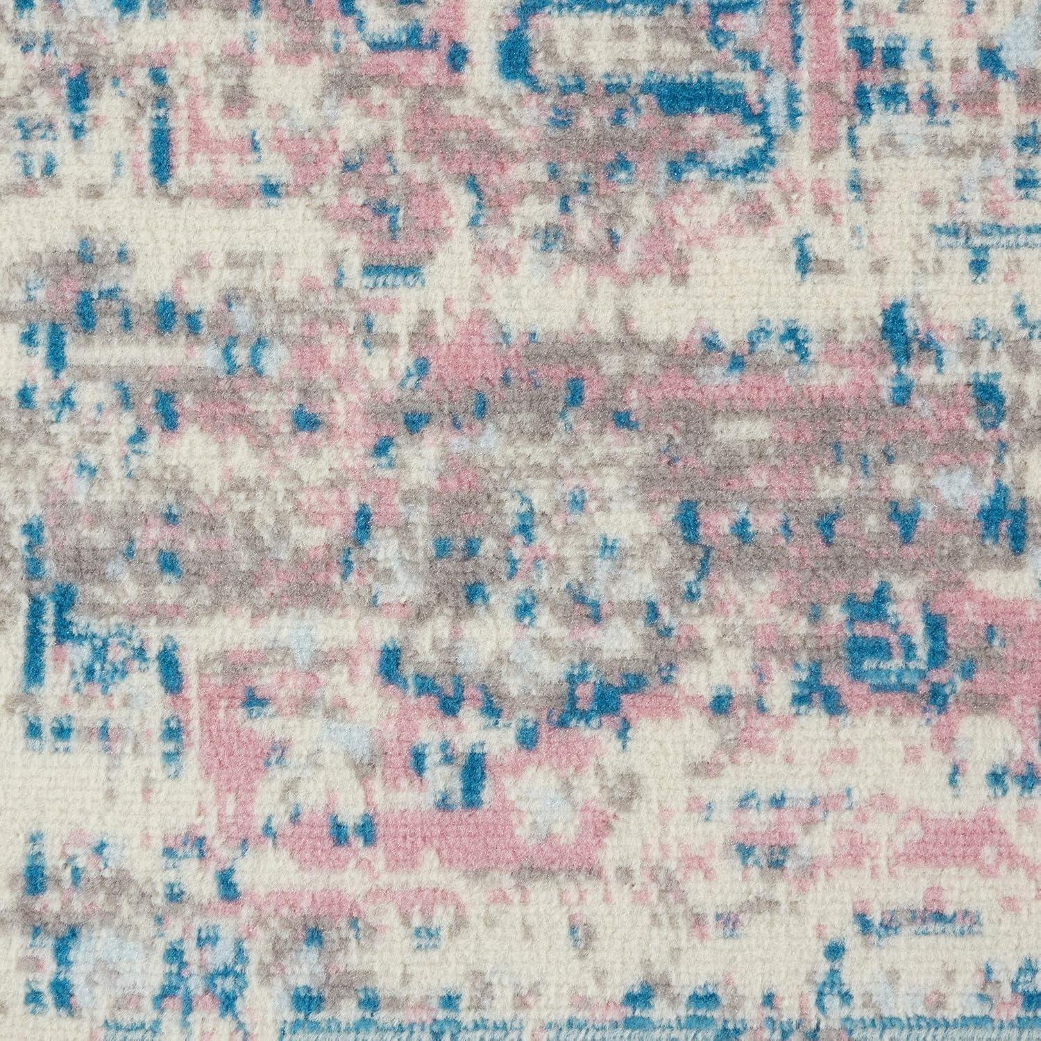 Nourison Grafix GRF14 Ivory/Pink Area Rug - Ivory/Pink 3' x 5'