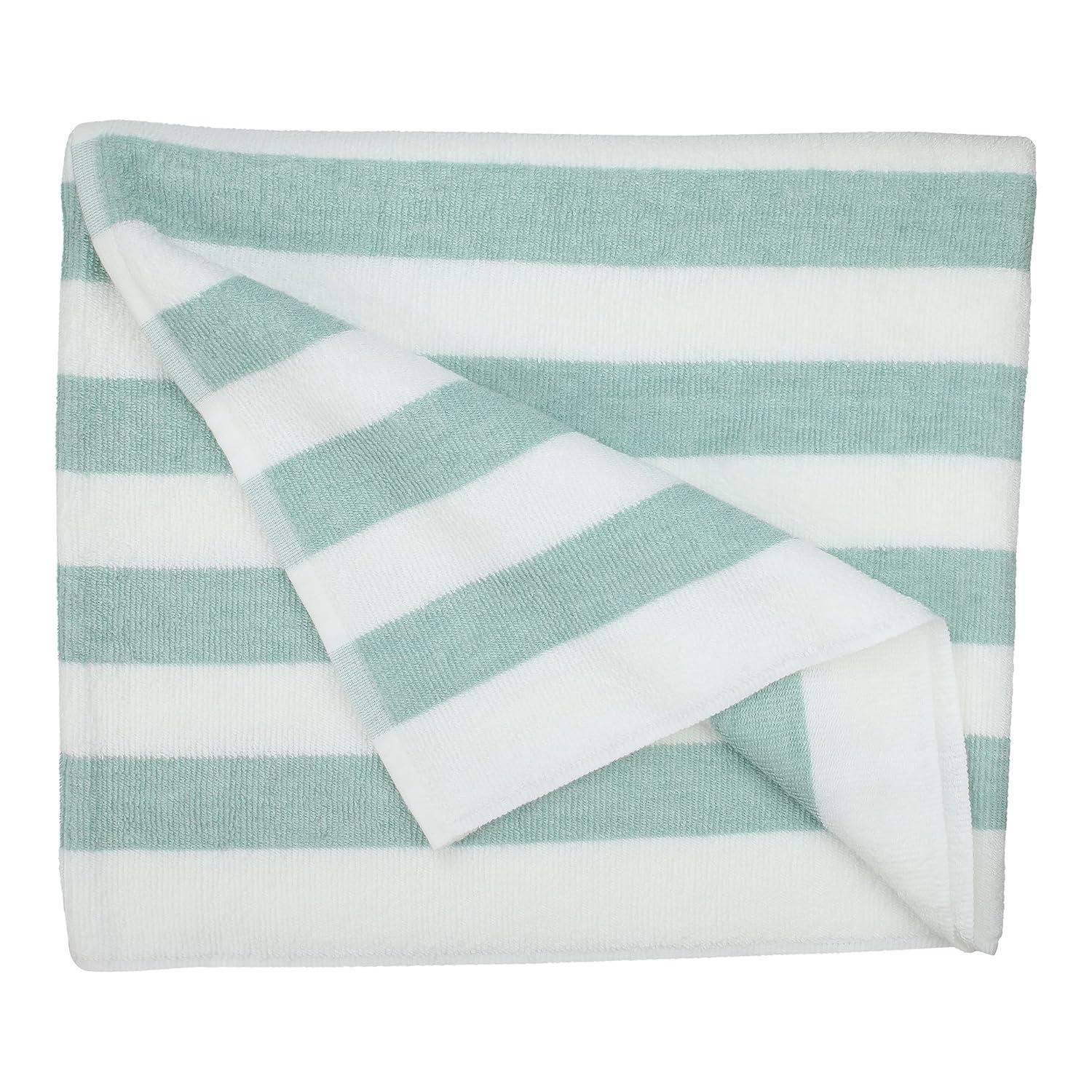 Fibertone 4-Piece Cabana Beach Towel Set, Seafoam (70x30)