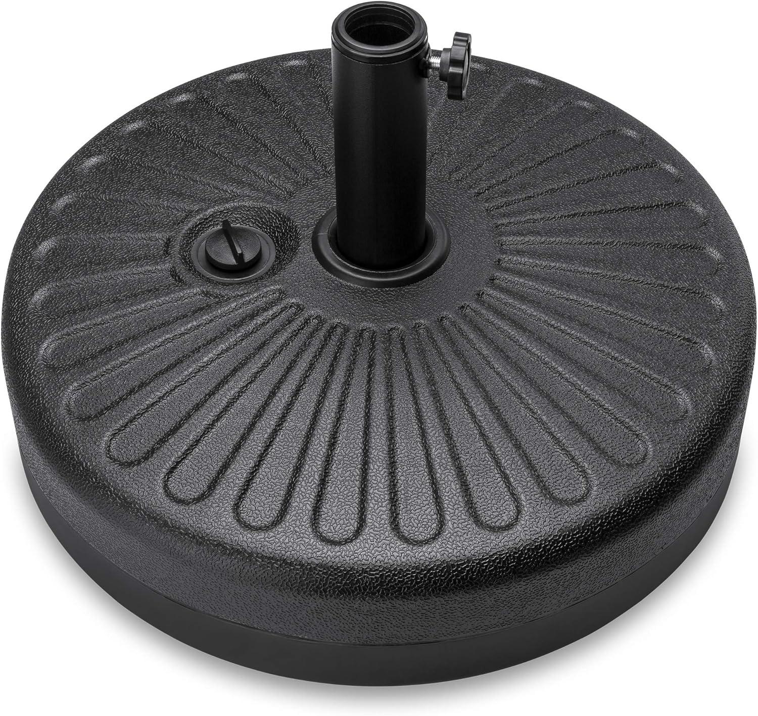 Best Choice Products Fillable Plastic Patio Umbrella Base Stand, Pole Holder w/ Adjustment Knob