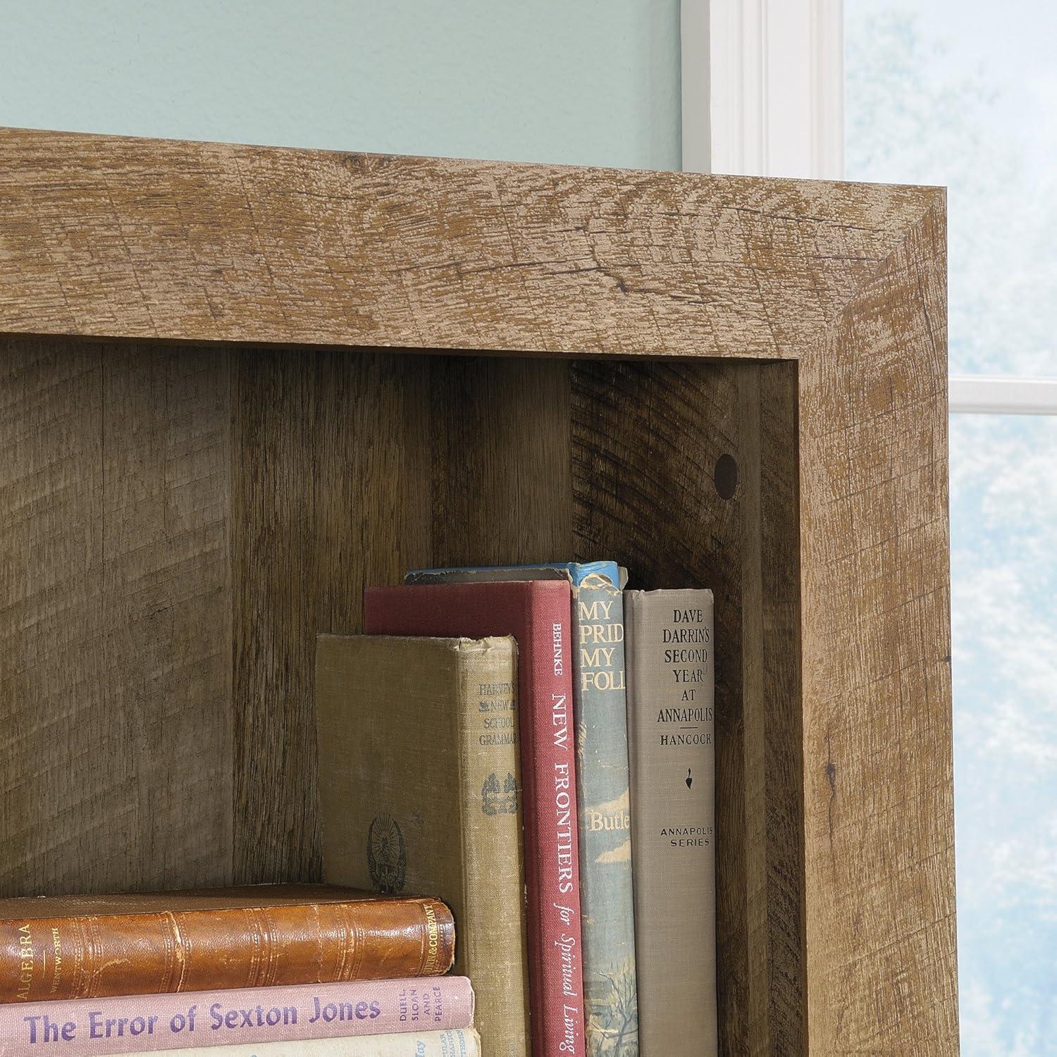 Sauder Dakota Pass 5-Shelf Bookcase, Char Pine Finish