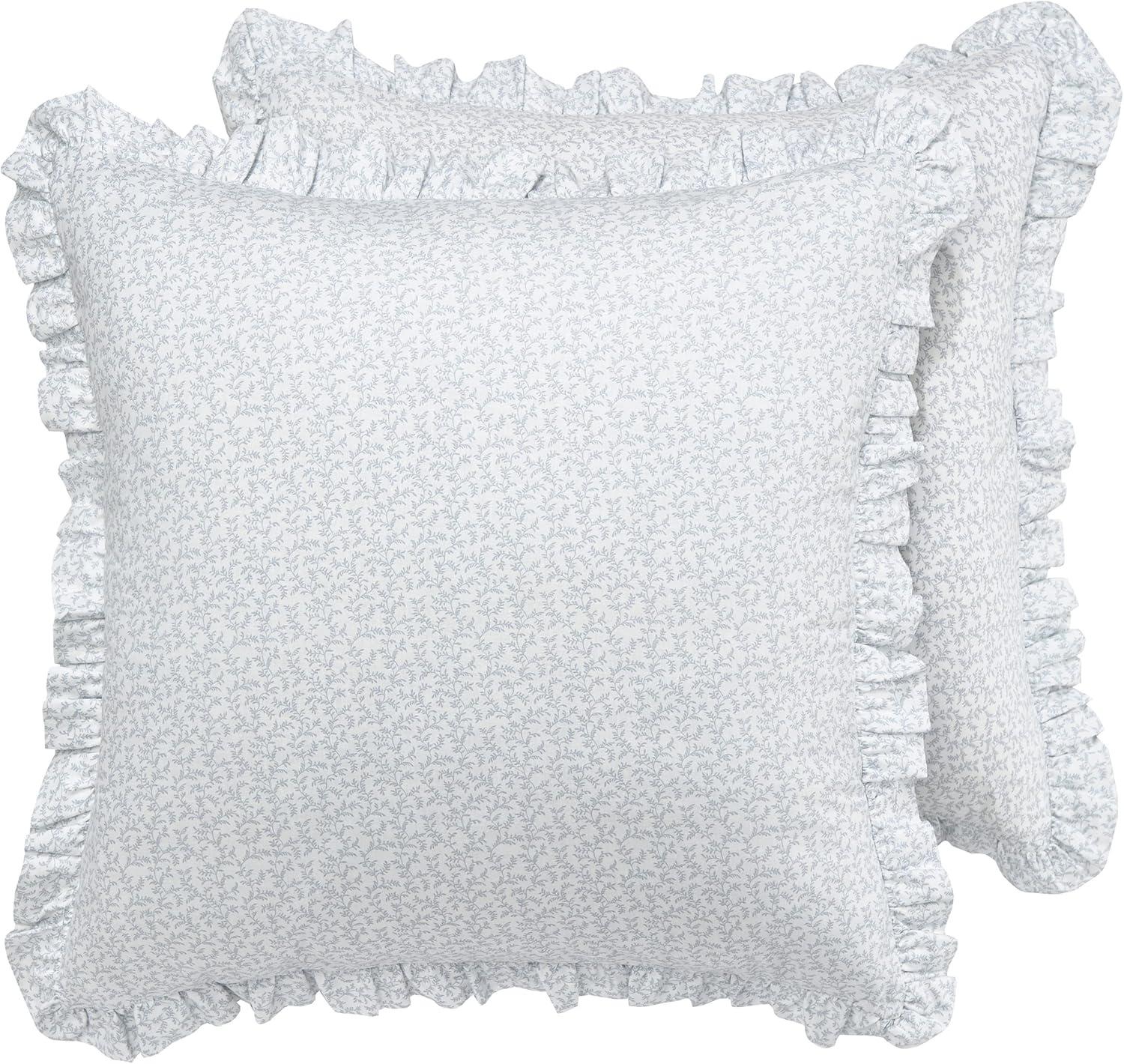 Laura Ashley Chloe Blue Cotton Comforter Set