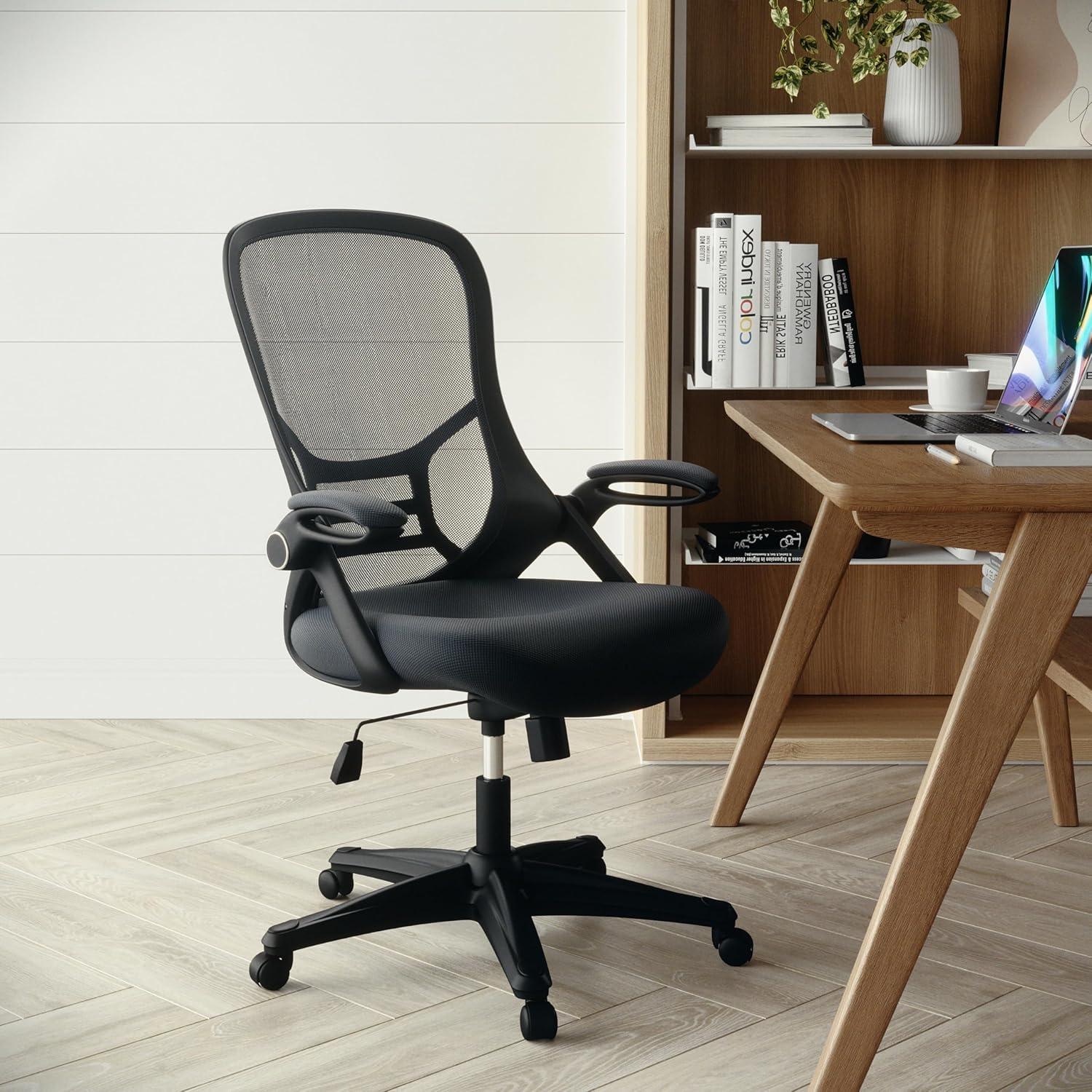 Flash Furniture High Back Mesh Ergonomic Swivel Office Chair with Flip-up Arms