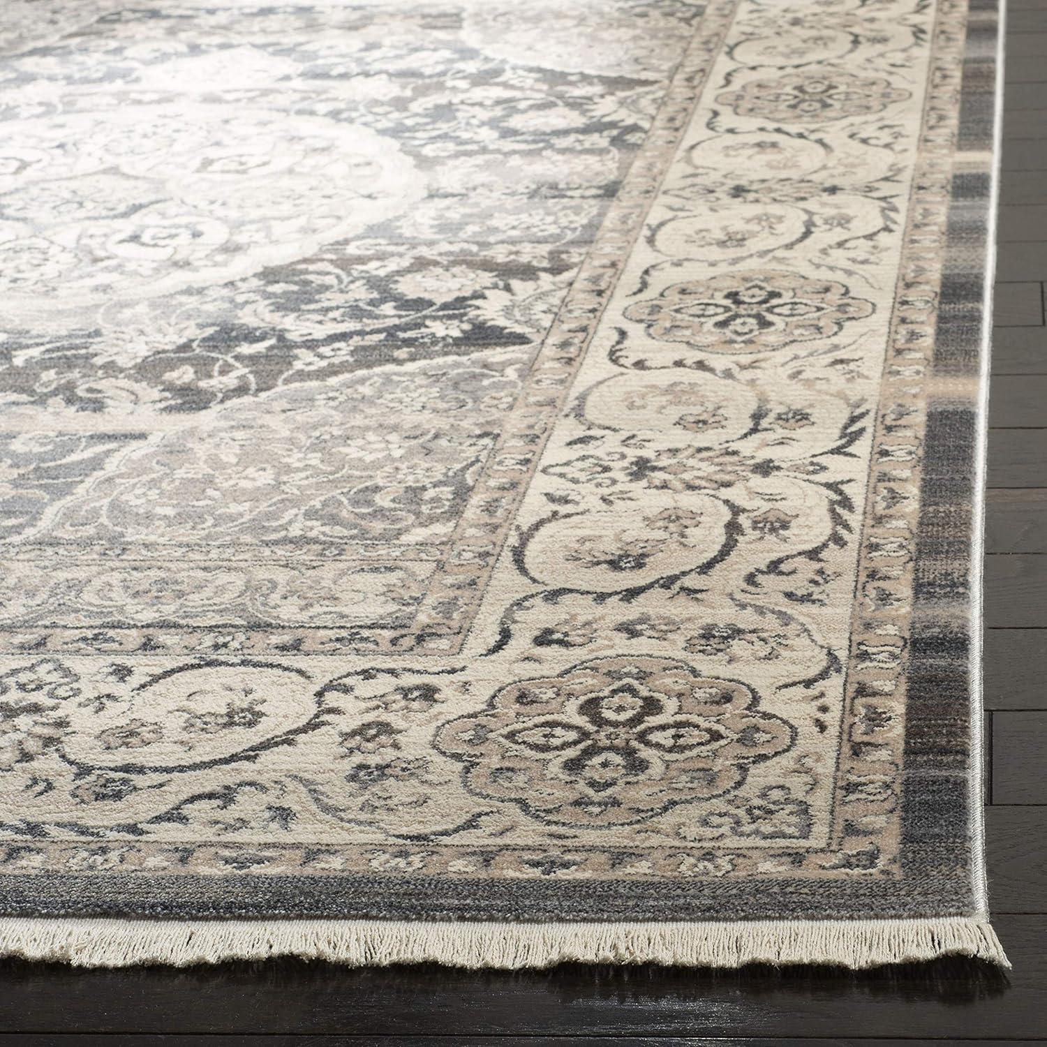Vintage Persian VTP457 Power Loomed Indoor Runner Rug - Dark Grey/Ivory - 2'2"x8' - Safavieh