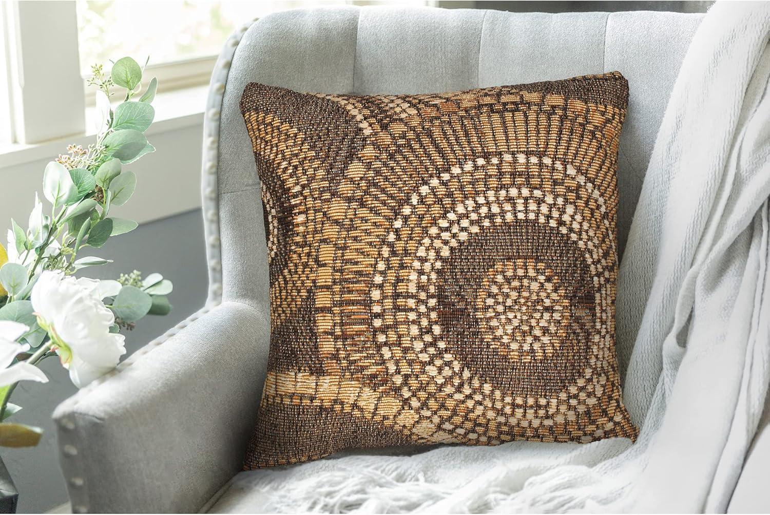 Liora Manne Marina Circles Indoor/Outdoor Pillow 18" X 18"