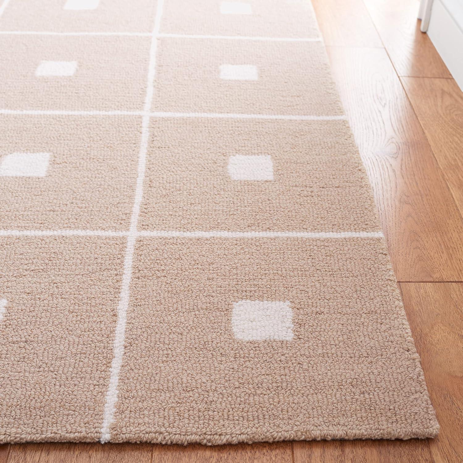 Martha Stewart 300 Hand Tufted 85% Wool And 15% Cotton With Latex Geometric Rug