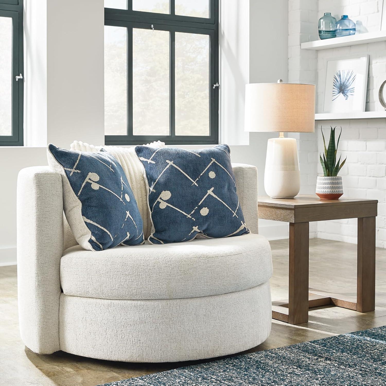 Ebern Designs Wydmondham Upholstered Swivel Accent Chair