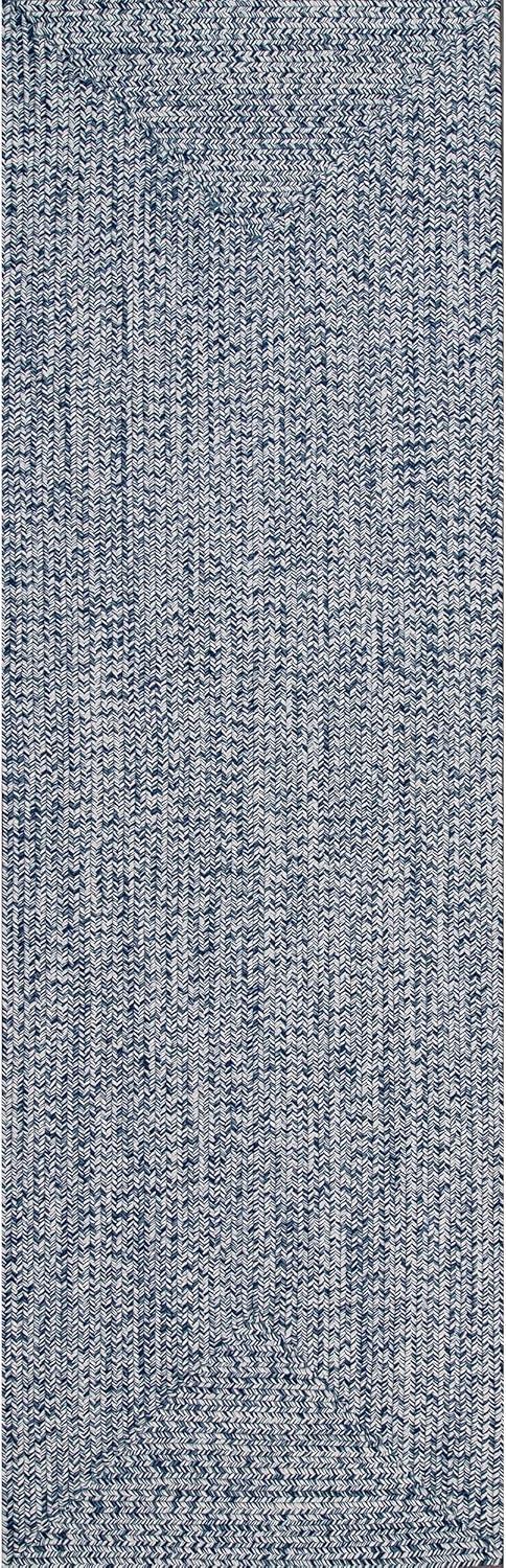 nuLOOM Wynn Braided Indoor/Outdoor Area Rug, Runner 2' 6" x 6', Light Blue