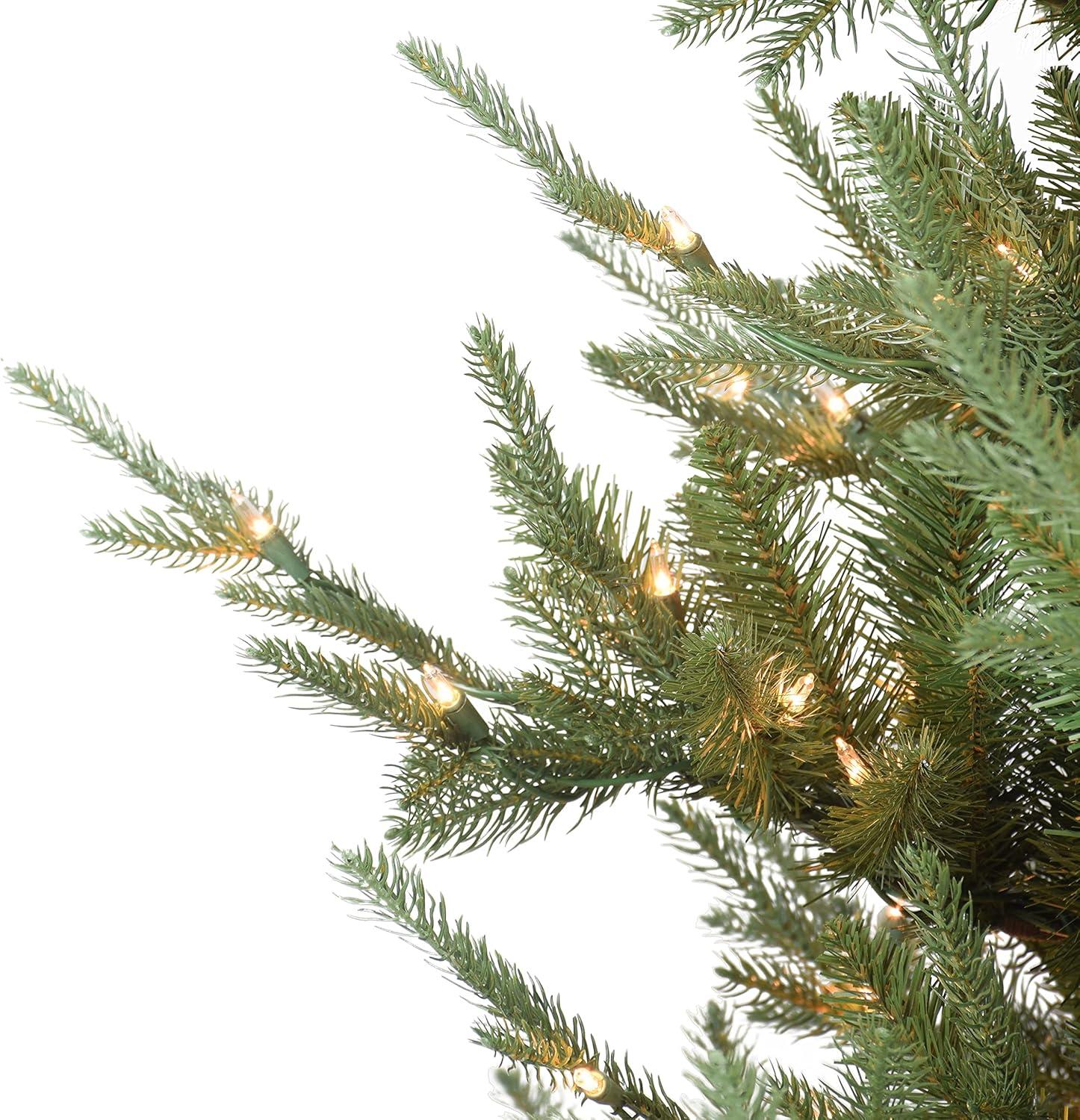 4.5 ft Pre-Lit Hillside Spruce Artificial Tree