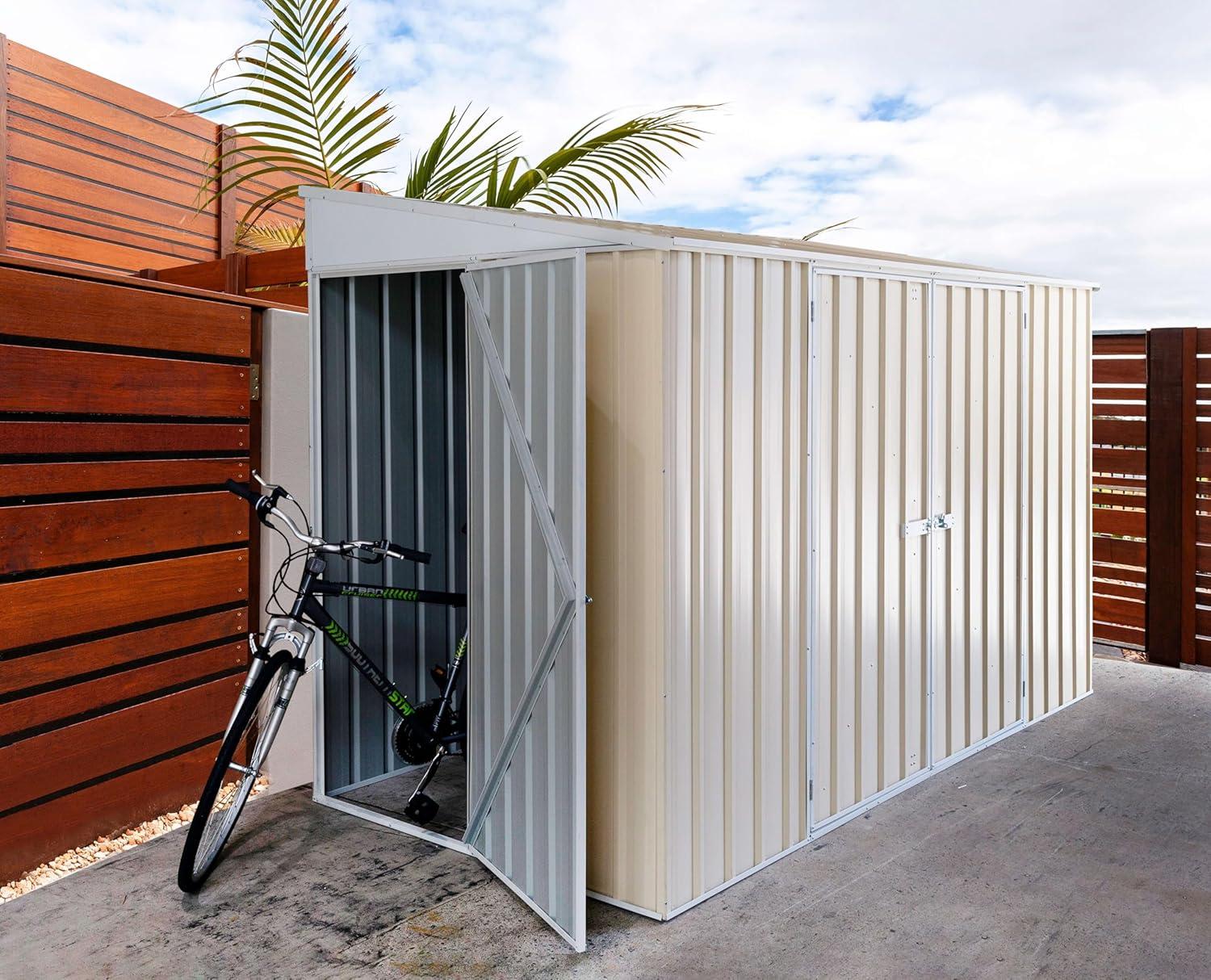 Durango 10' x 5' Cream Metal Lean-To Storage Shed