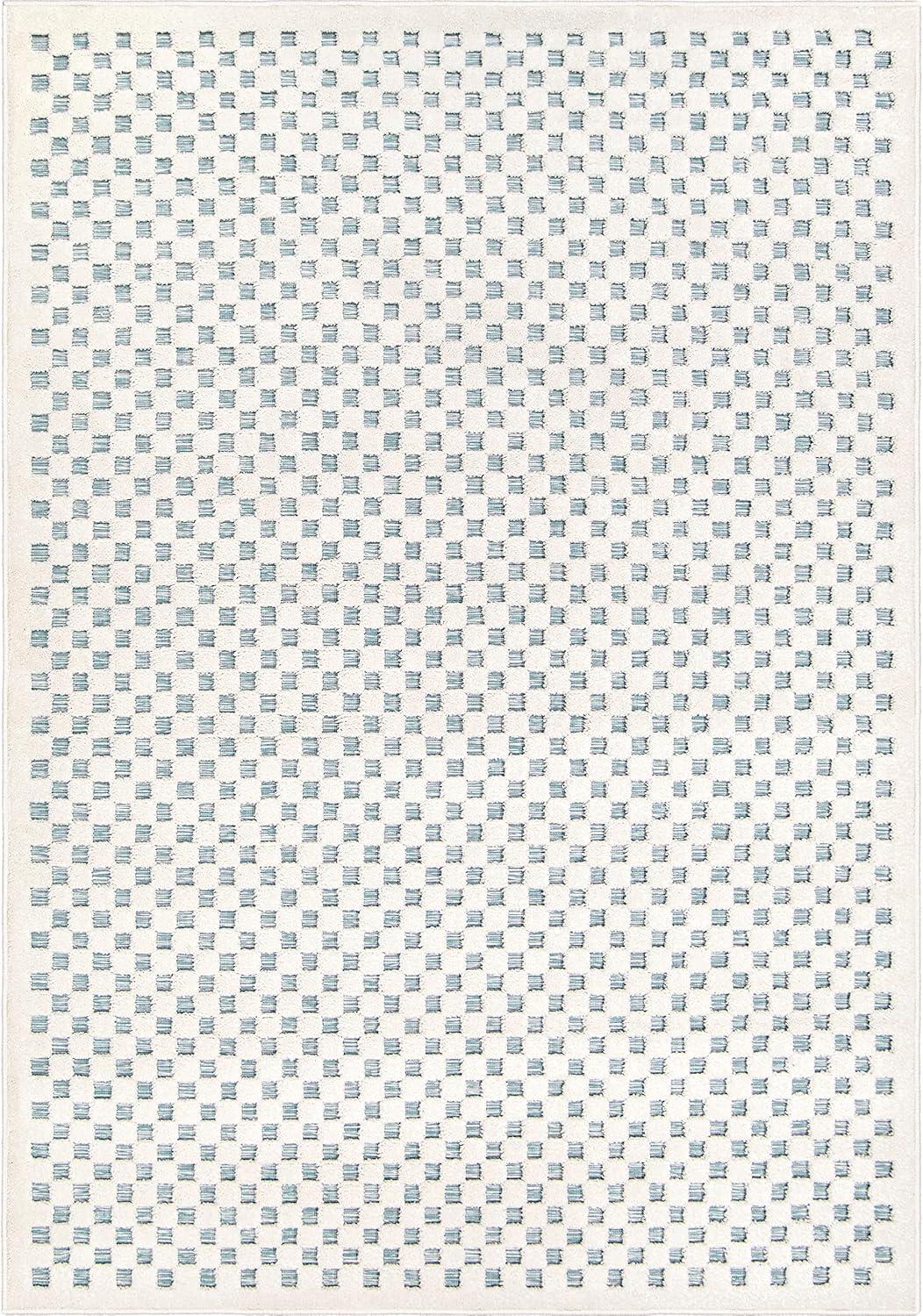Simply Southern Cottage Lecompte Area Rug, 5' x 7', Light Blue
