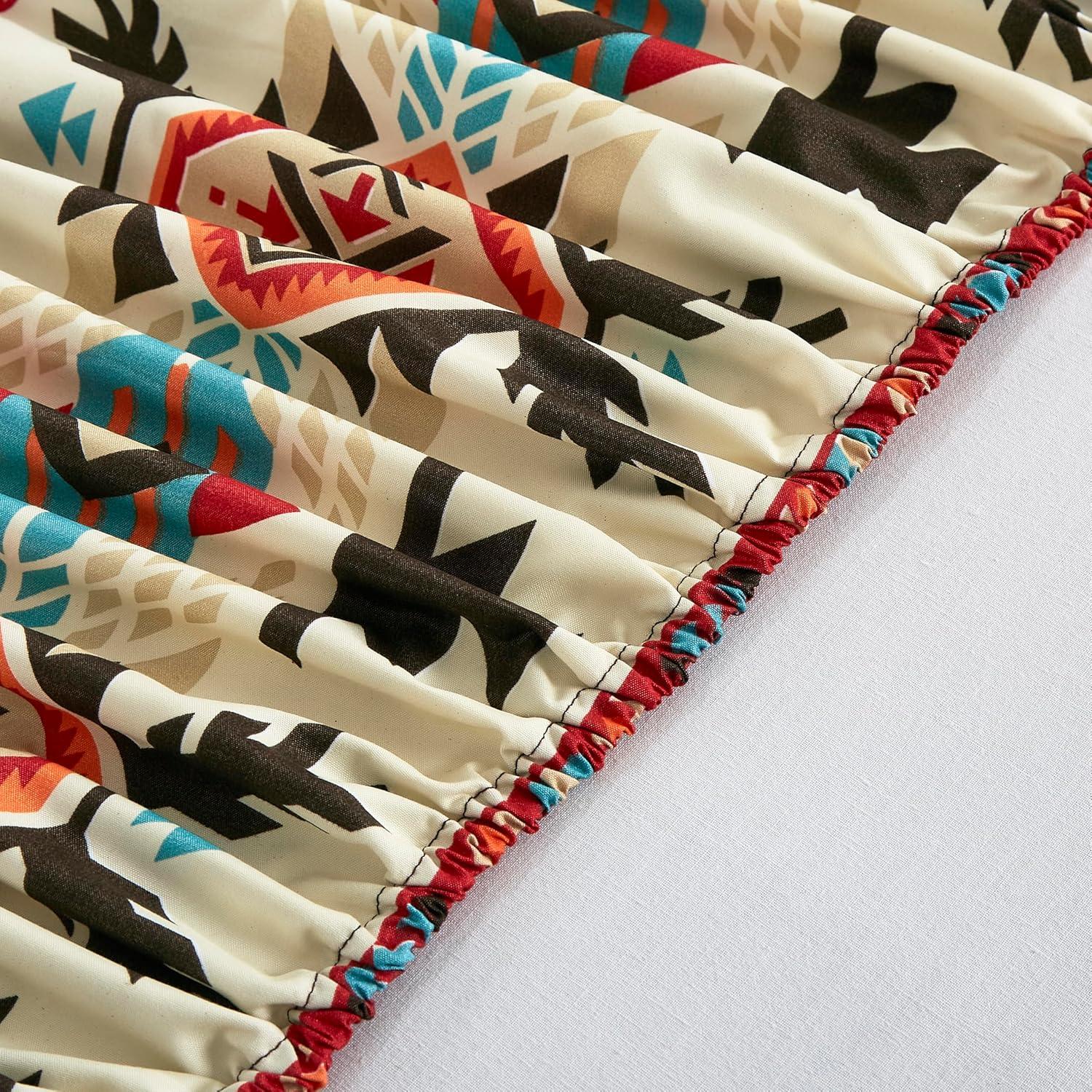 Chezmoi Collection Southwestern Geometric Printed Microfiber Bed Sheet Set