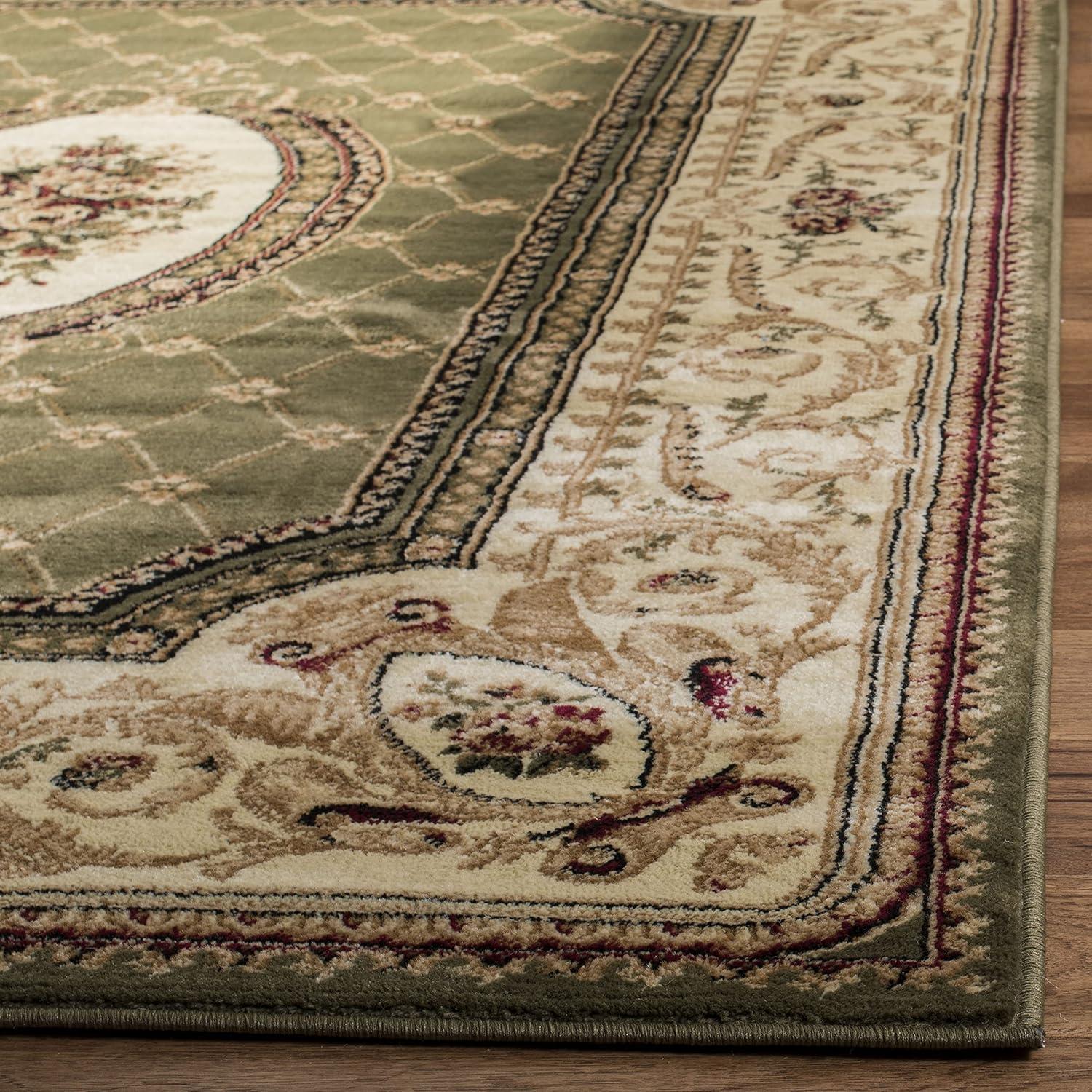 Lyndhurst LNH223 Power Loomed Runner Rug - Sage/Ivory - 2'3"x8' - Safavieh.