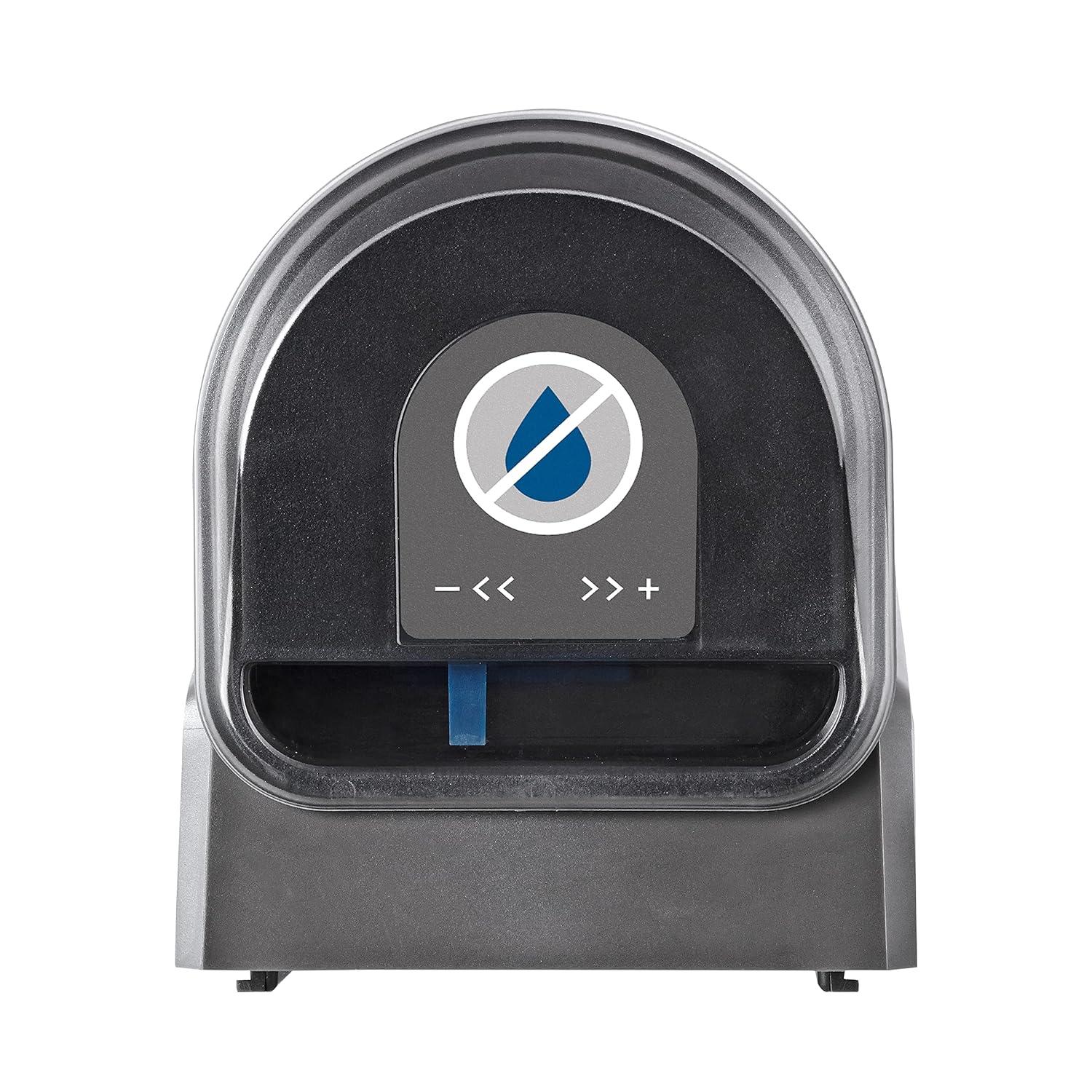 Black Battery-Powered Automatic Fish Feeder with LCD Display