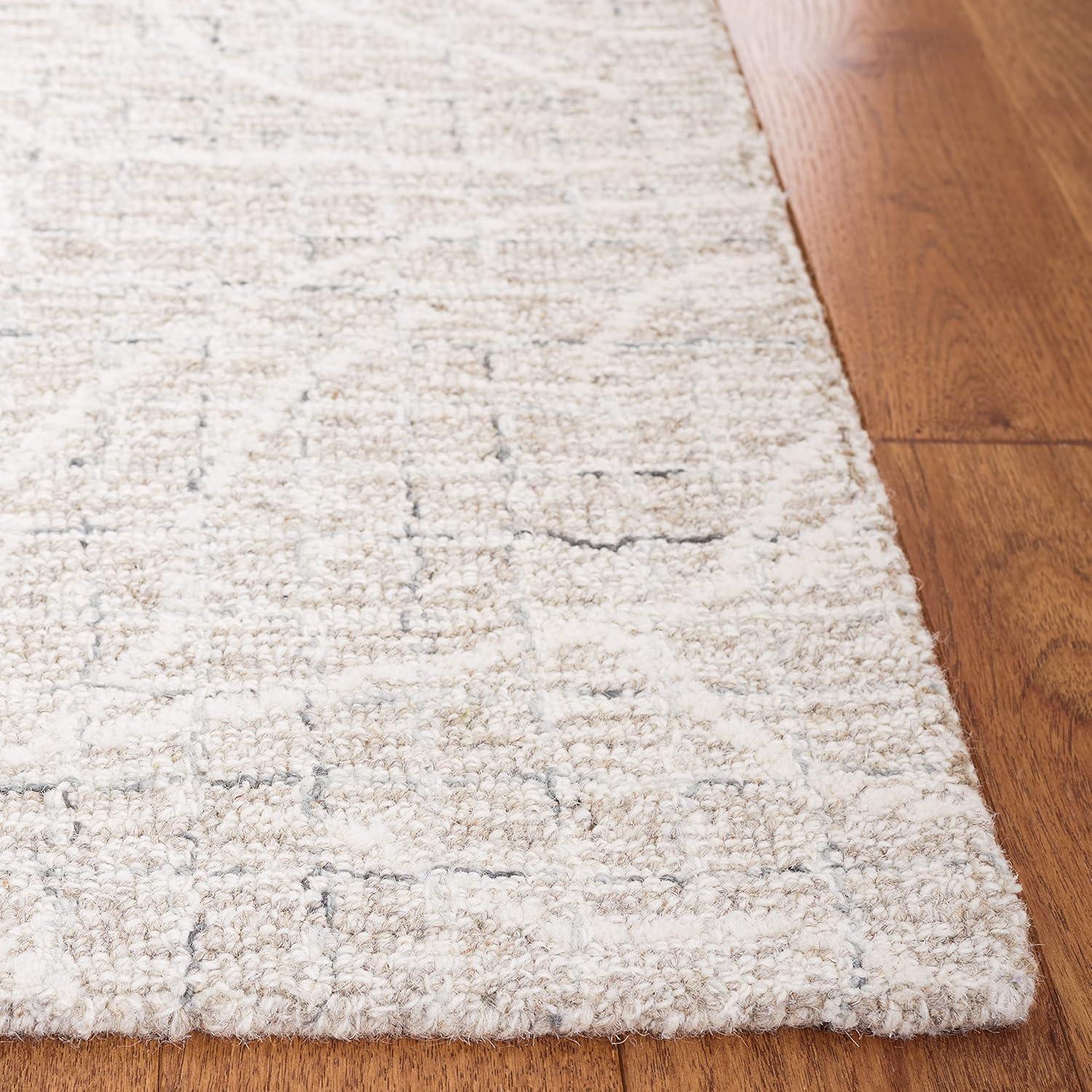 Metro MET881 Hand Tufted Indoor Area Rug - Beige/Ivory - 4'x6' - Safavieh