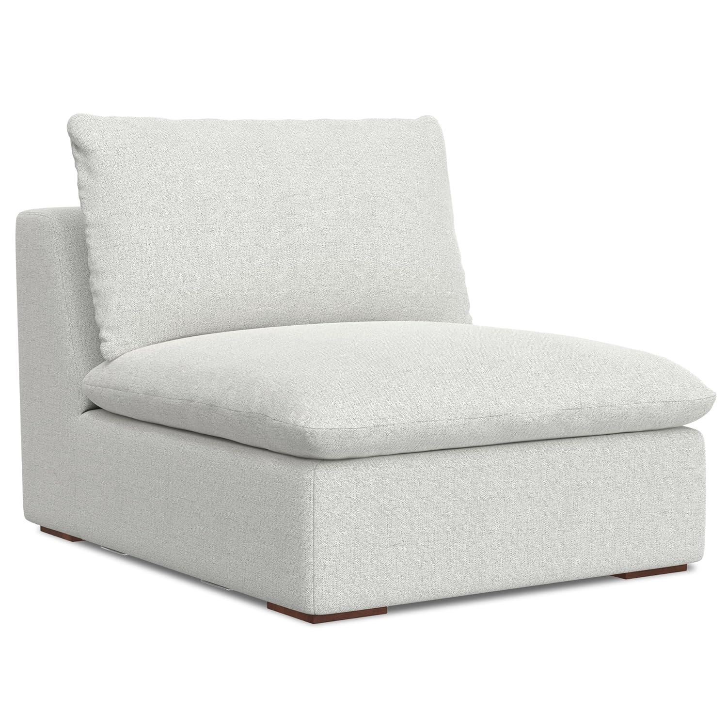AllModern Maud Modular Sofa and Ottoman Set 125-inch-wide L-Shaped Sofa and Matching 36-inch-wide Table Ottoman for Living Room