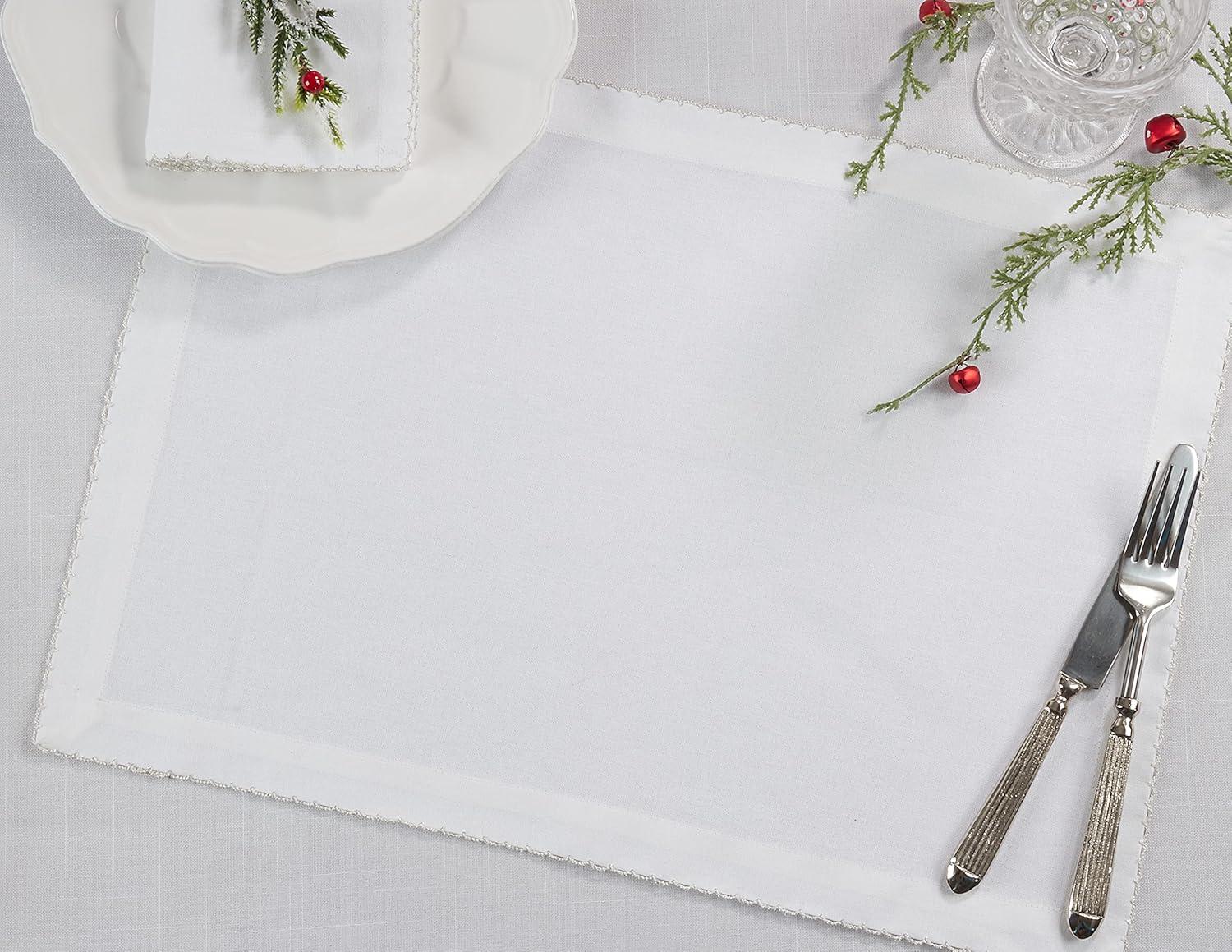 Recotting Cotton No Pattern Rectangle Placemat (Set of 4)