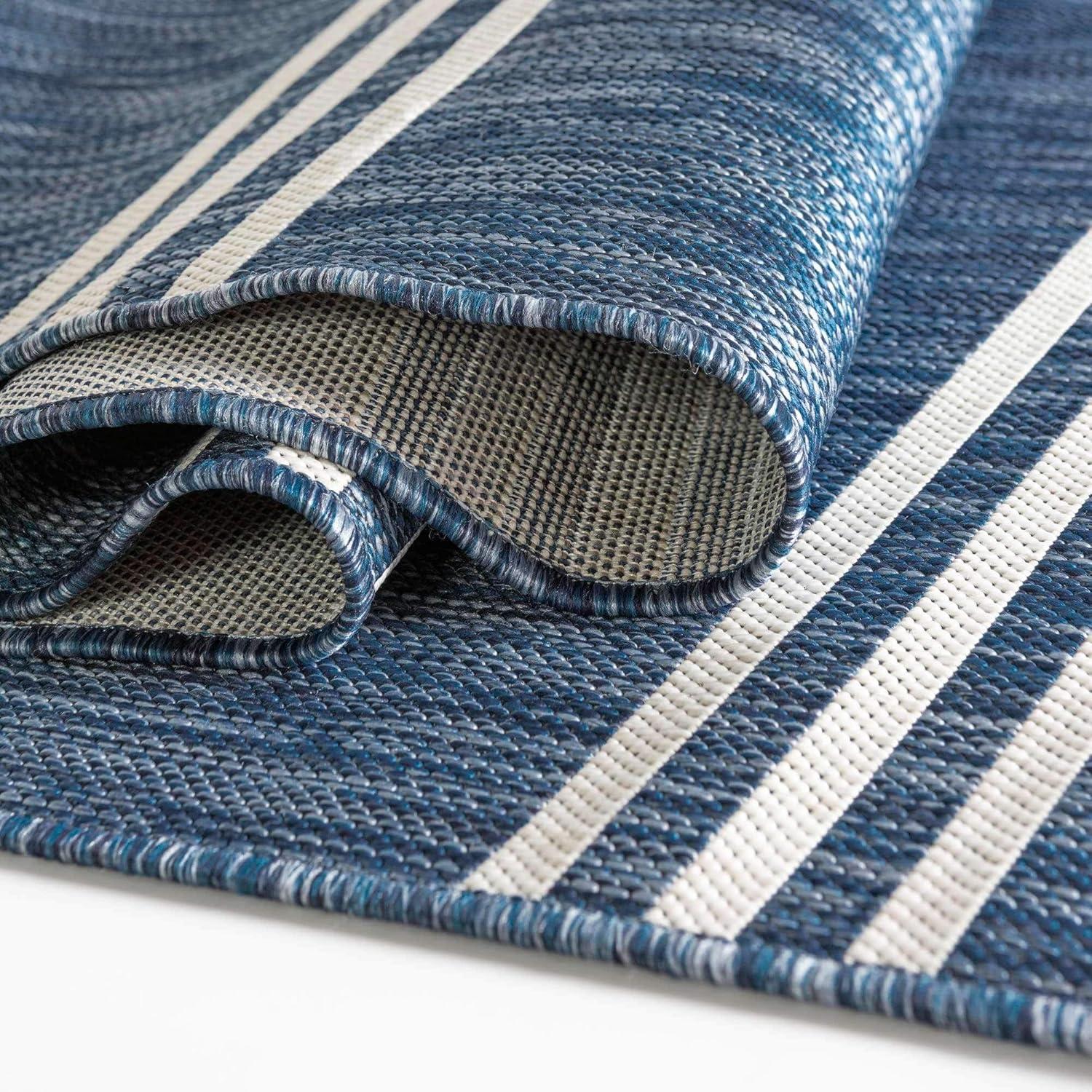 Jill Zarin Outdoor Collection Area Rug - Anguilla (3' 1" x 5' 3" Rectangle Blue/Ivory)