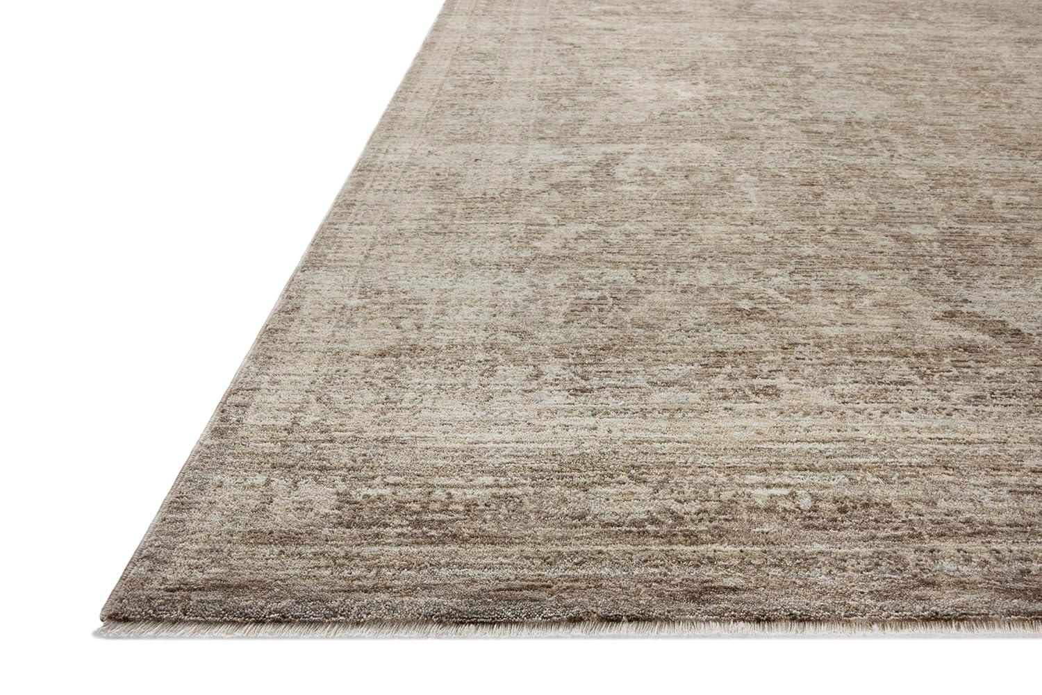 Tabitha Taupe and Pebble Synthetic Runner Rug 2'-7" x 8'-0"