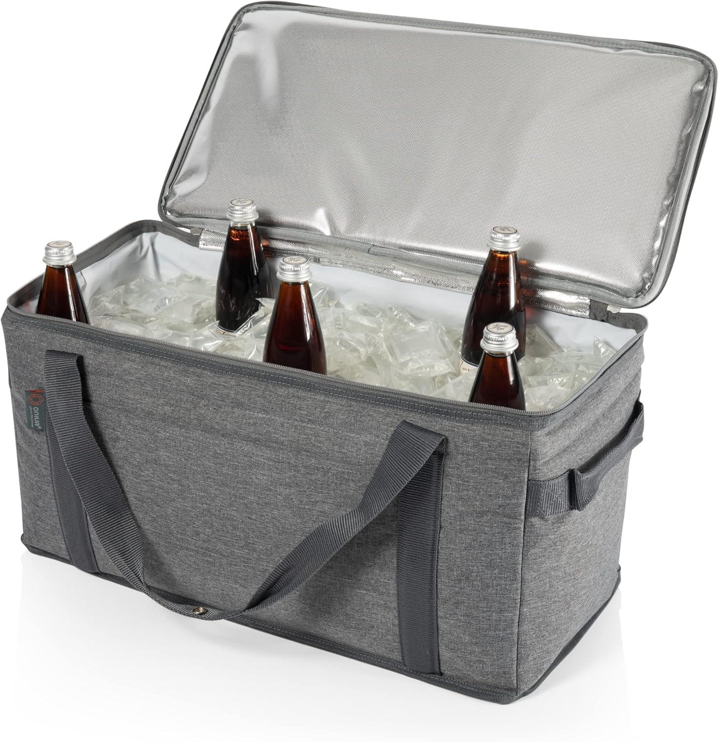 Picnic Time Collapsible 45qt Cooler - Heathered Gray