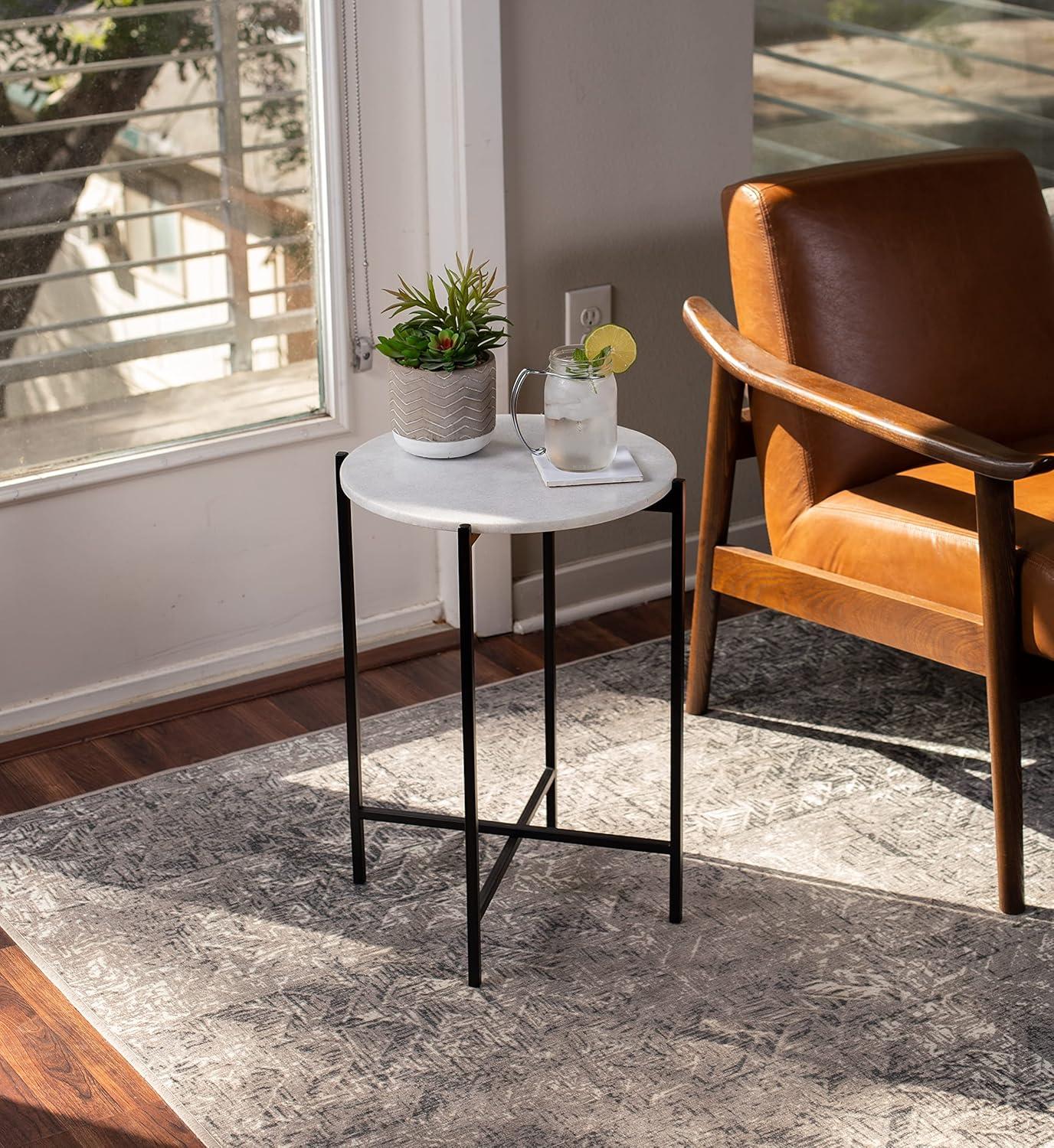 BirdRock Home Marble Tray Top End Table