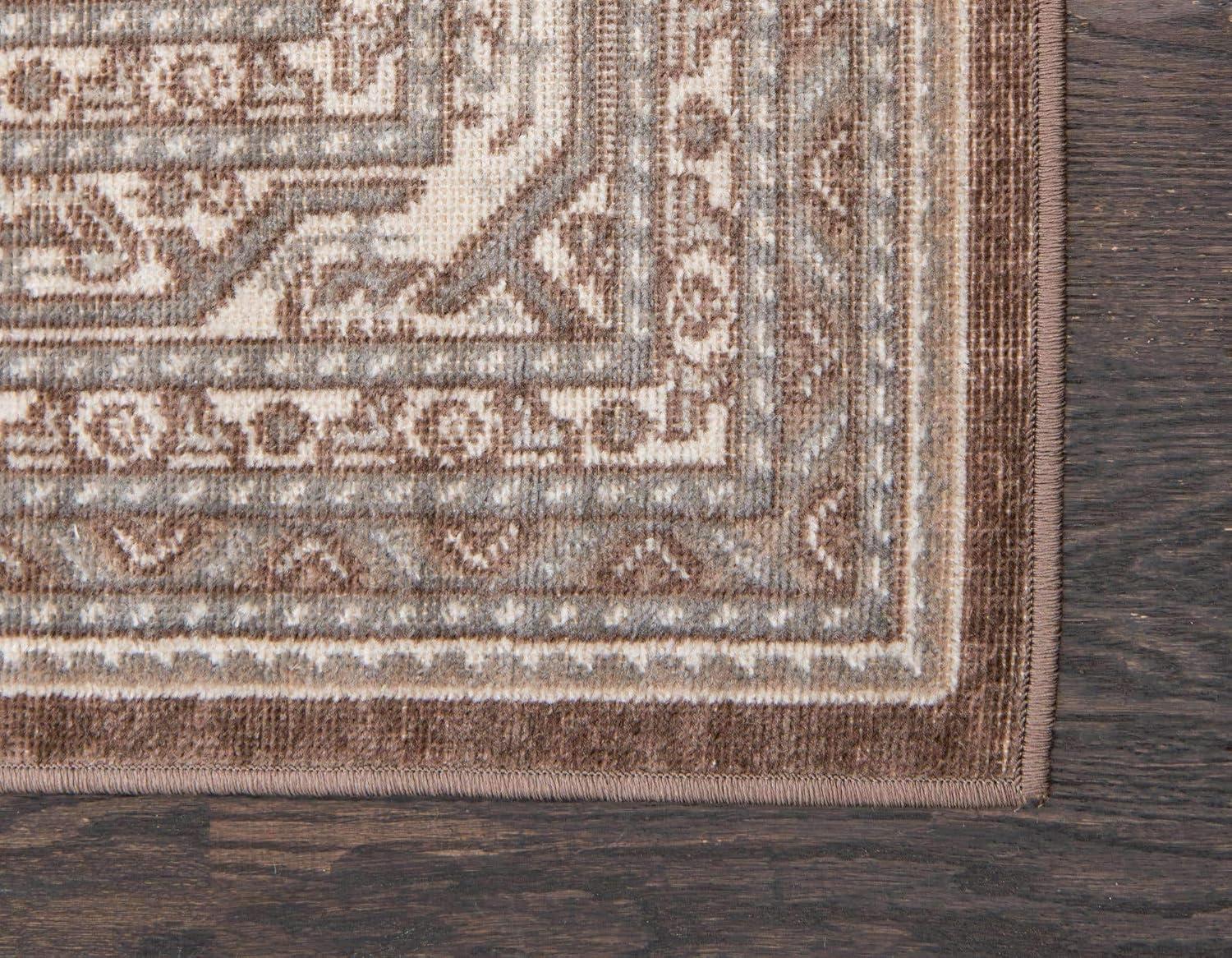 Williamsburg Allover Brown 4' 0 x 6' 0 Area Rug