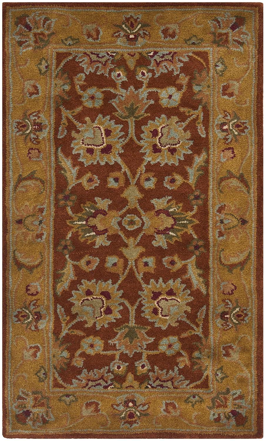 Heritage HG820 Handmade Accent Rug - 2'x3' - Red/Natural - Safavieh