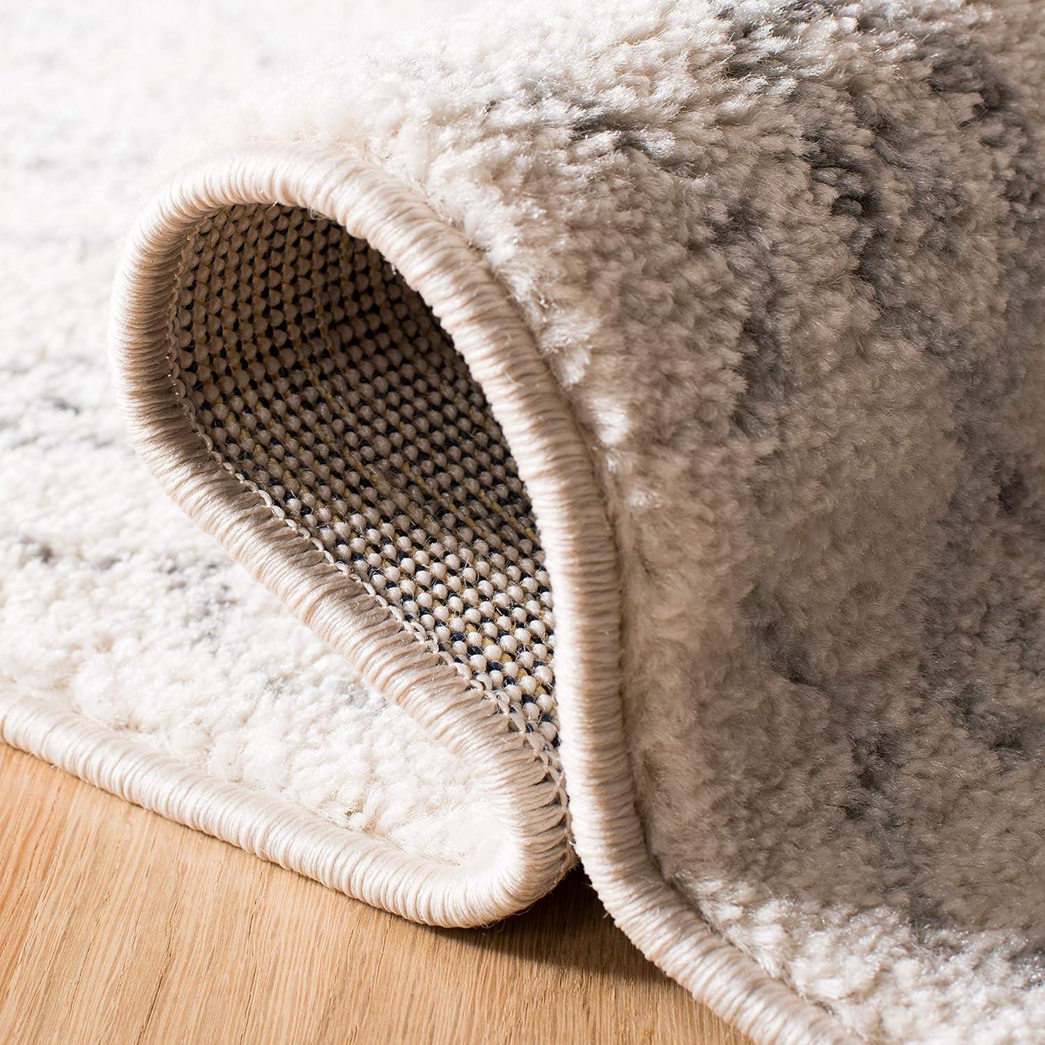 Tulum TUL268 Power Loomed Area Rug - Ivory/Grey - 5'3"x7'6" - Safavieh.