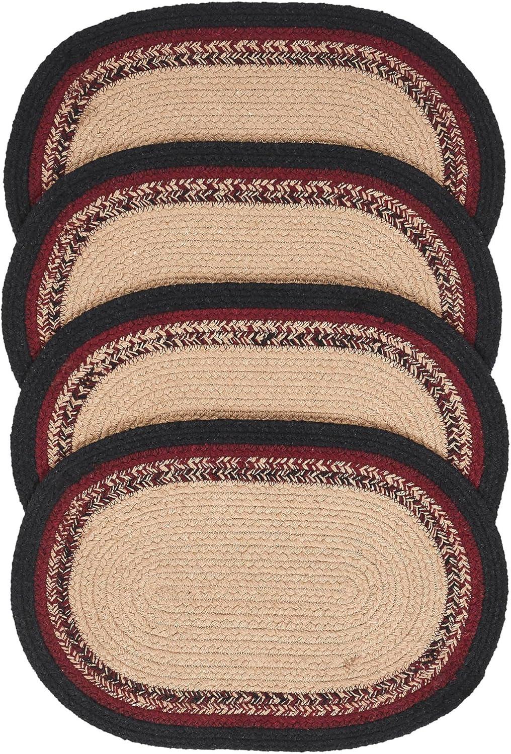 VHC Brands Connell Geometric Oval Placemat (Set of 4)